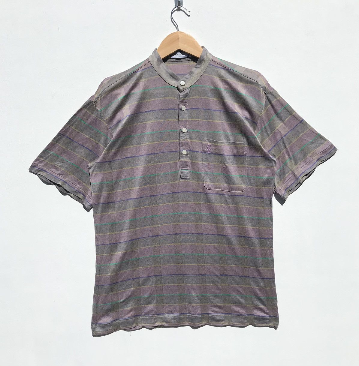 Vintage × Yves Saint Laurent Vintage Yves Saint Laurent Tricots Tee YSL Stripe Luxury Size US M / EU 48-50 / 2 - 1 Thumbnail