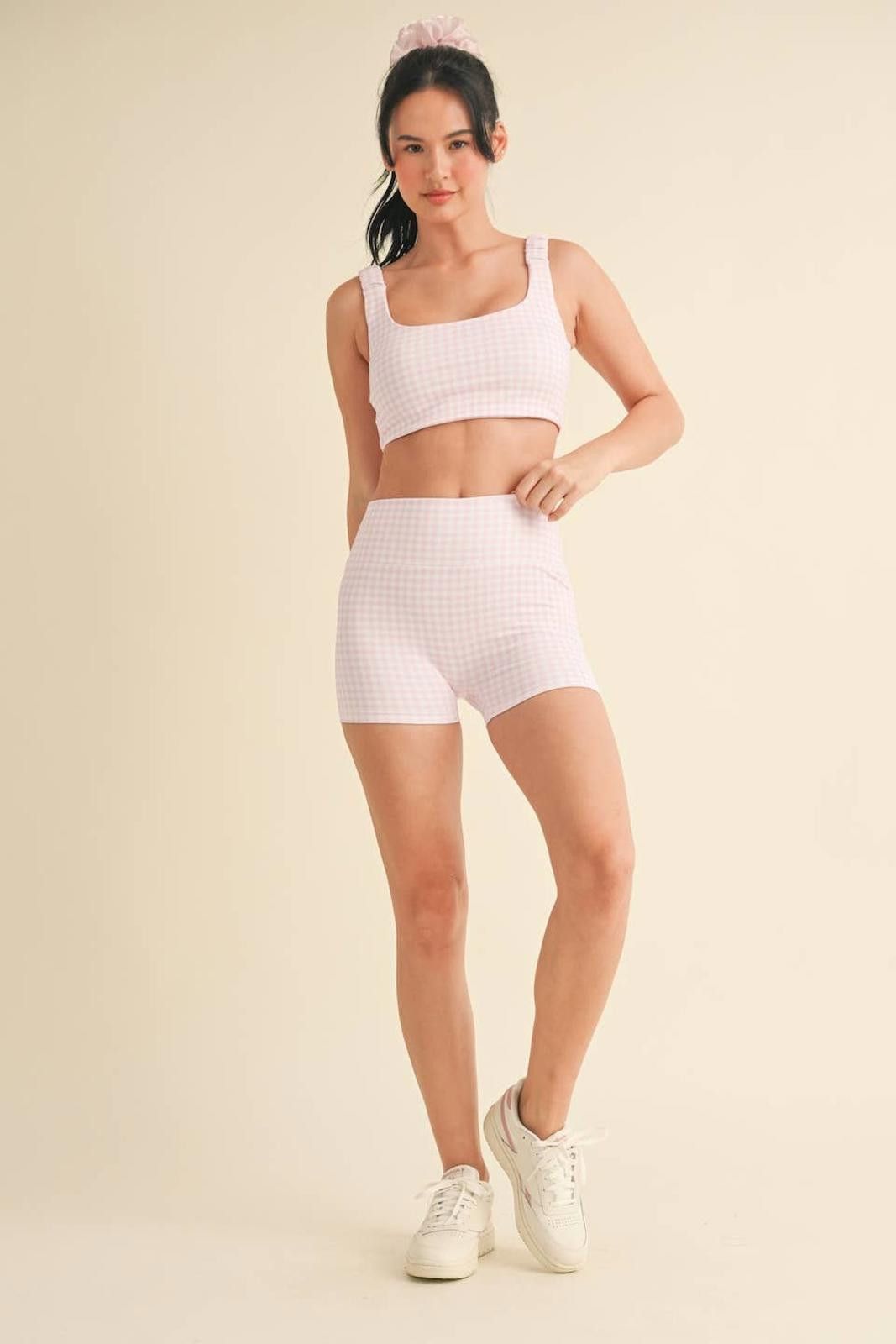 Christian Kimber Gingham Print Ruched Bra Top by Kimberly C Size ONE SIZE - 4 Thumbnail