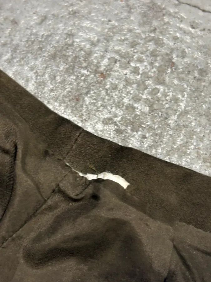 Gianfranco Ferre 2000s Gianfranco Ferré Khaki Suede Leather Pants Size US 30 / EU 46 - 8 Thumbnail