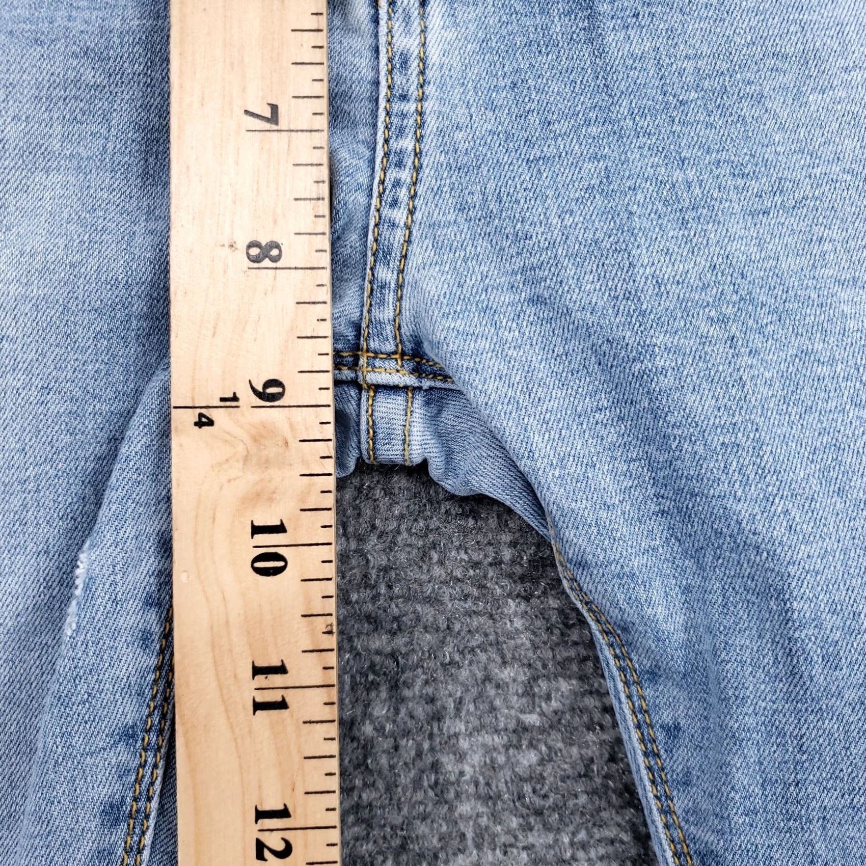 Denime Tennis Trading Company Jeans Womens Super Slim Skinny Size 8 Light Wash Blue Denim Size 30" / US 8 / IT 44 - 6 Thumbnail
