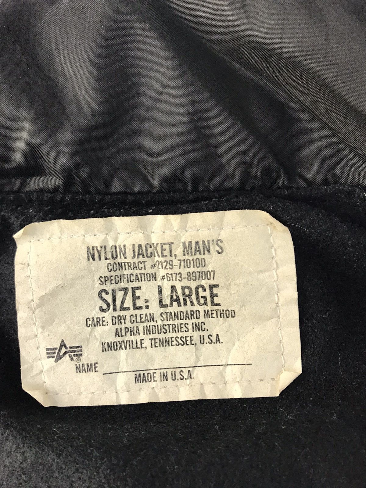 Alpha Industries 90s Alpha Industries Nylon Quilted Black Jacket Full Button Size US L / EU 52-54 / 3 - 7 Thumbnail