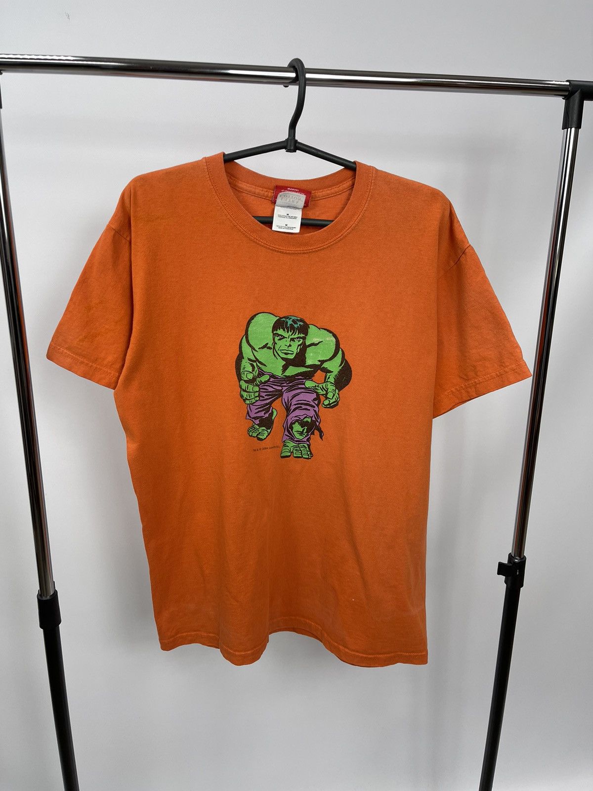 Vintage Vintage 2004 Marvel Hulk T-Shirt Mens Orange Retro Size M Size US M / EU 48-50 / 2 - 1 Thumbnail