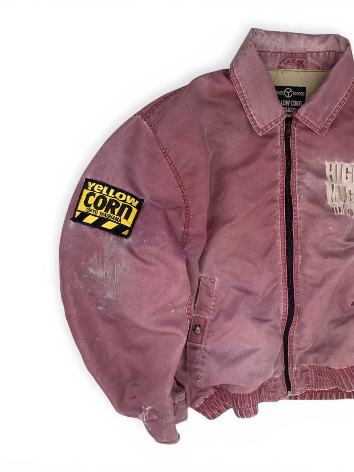 Vintage 👹Vintage Faded Yellow Corn SLEDGE HAMMER Bomber Jacket Size US M / EU 48-50 / 2 - 2 Thumbnail