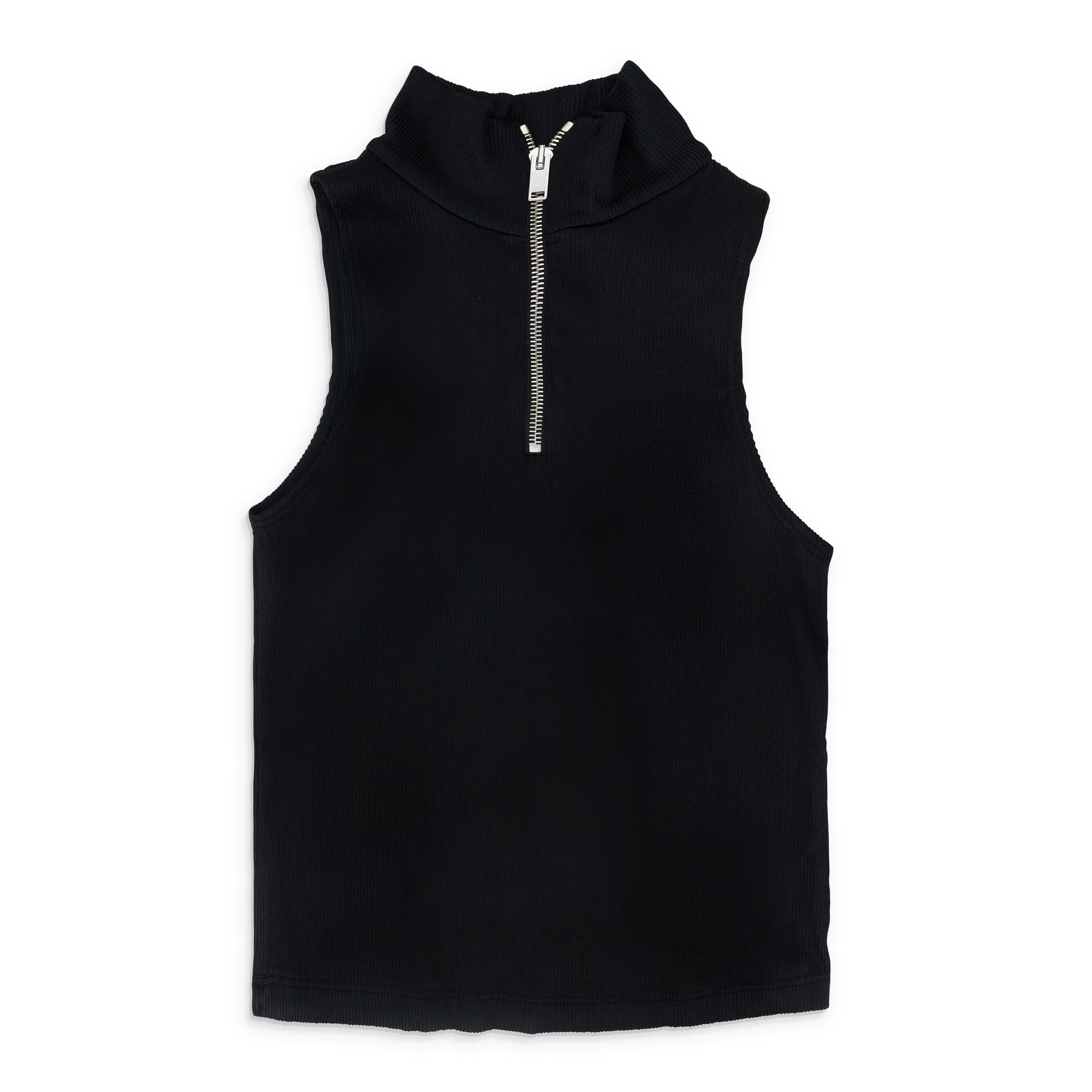 Rhude BLACK RIBBED KNIT TURTLENECK SWEATER SIZE L