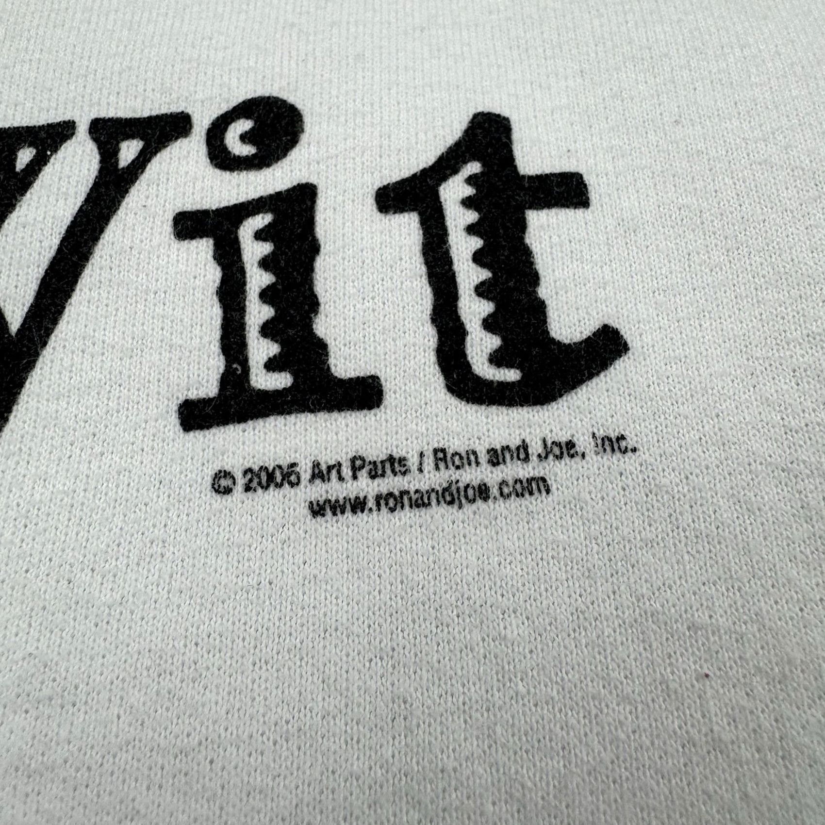 Gildan VINTAGE Sweatshirt Funny Knit Wit Adult Large Knitting Humor Crewneck 2004 Y2K Gildan White Mens Size US L / EU 52-54 / 3 - 4 Thumbnail