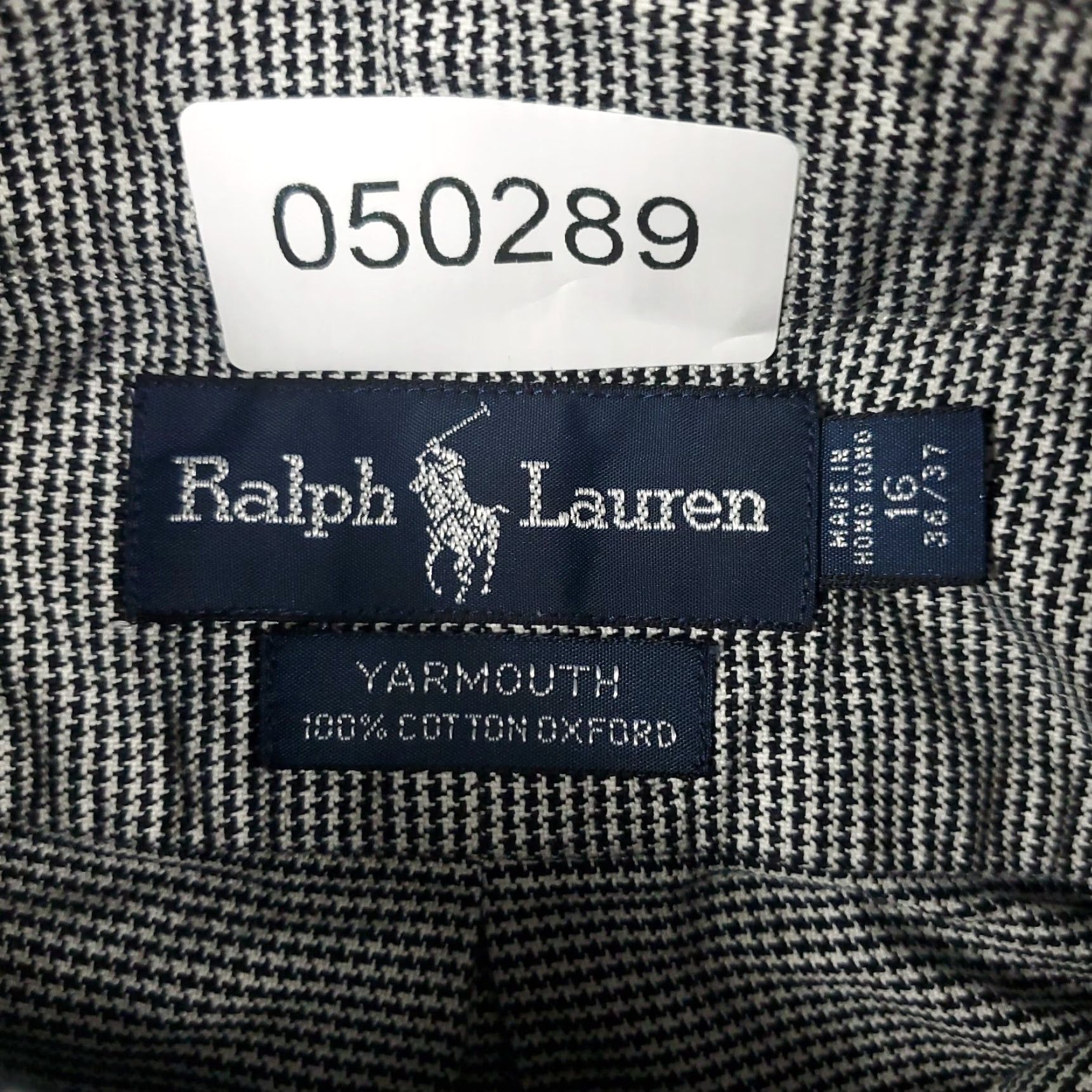 Ralph Lauren Ralph Lauren Dress Shirt Mens 16 Gray Long Sleeve Button Up Regular Fit Cotton Tailored Collared 2-Pocket Barrell Cuff 16 in Neck Mens Size 42R - 8 Thumbnail