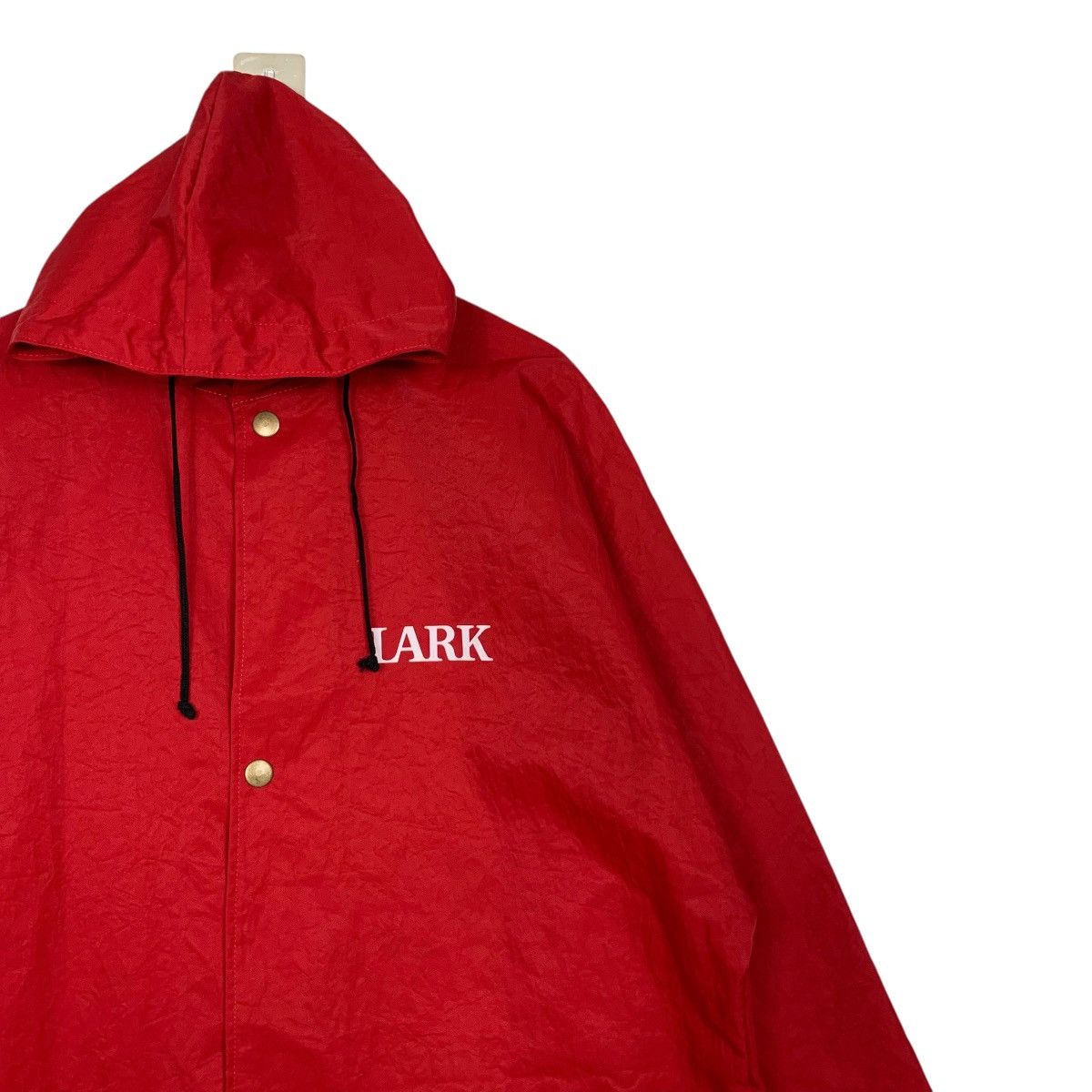 Vintage LARK Skiing Big Logo Hooded Raincoat Jacket #2712-C122 Size US XXL / EU 58 / 5 - 8 Thumbnail