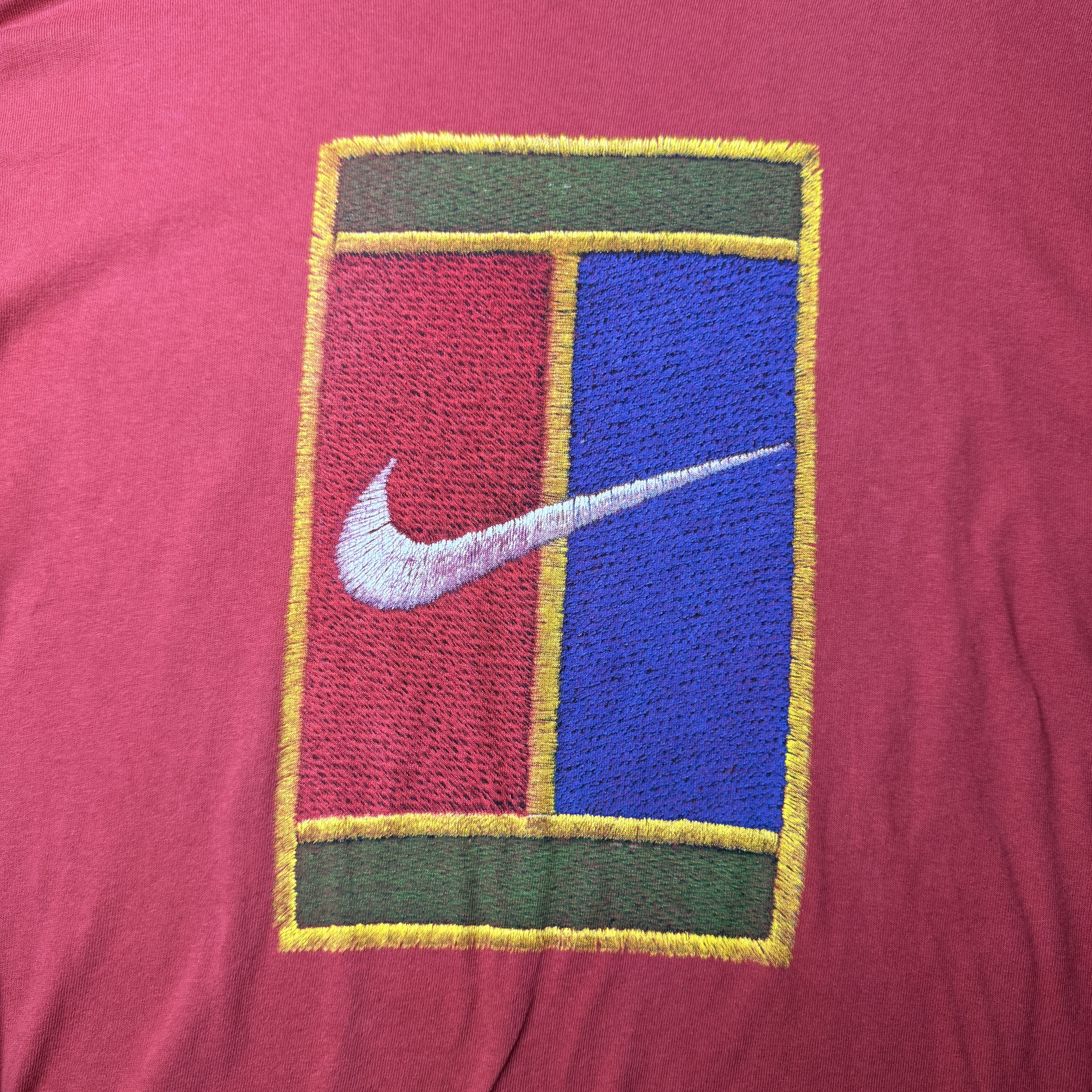 Nike Vintage Nike Court tennis 1990 t-shirt Size US M / EU 48-50 / 2 - 2 Thumbnail
