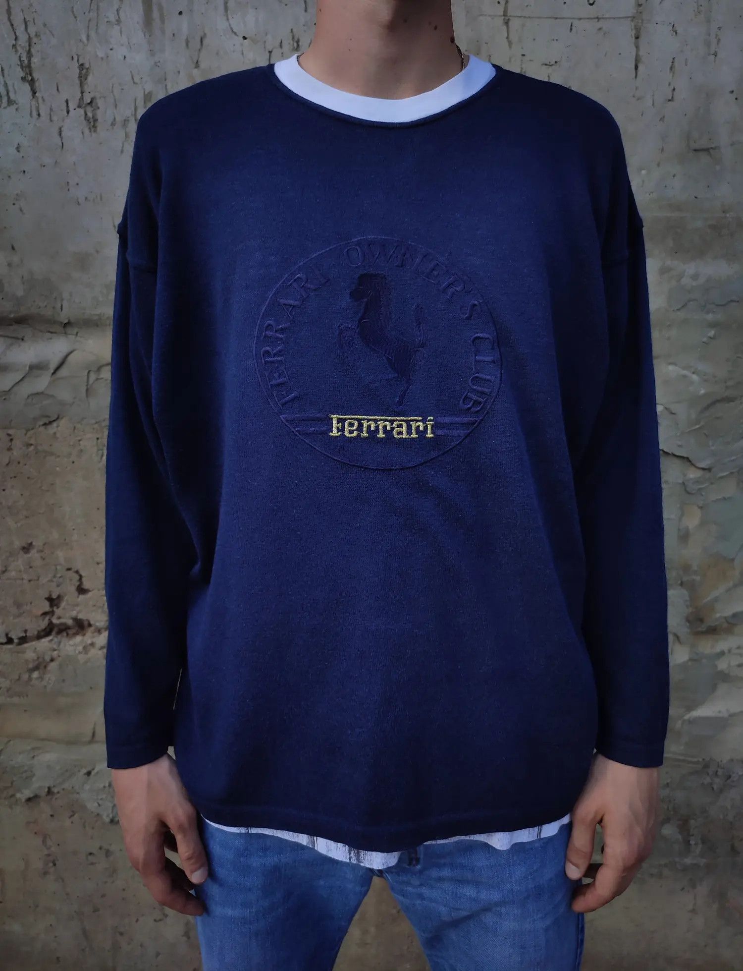 Ferrari × Vintage Vintage 80's Ferrari Owners Club Logo sweater Size US M / EU 48-50 / 2 - 3 Thumbnail