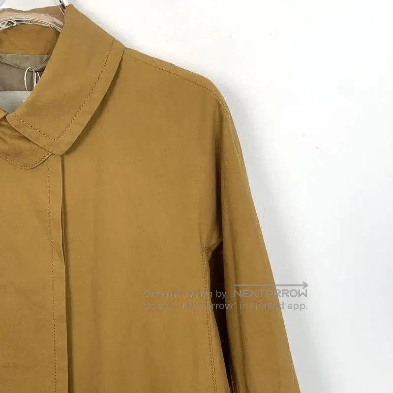Max Mara MaxMara Brown Cotton Trench Coat . Size S / US 4 / IT 40 - 3 Thumbnail