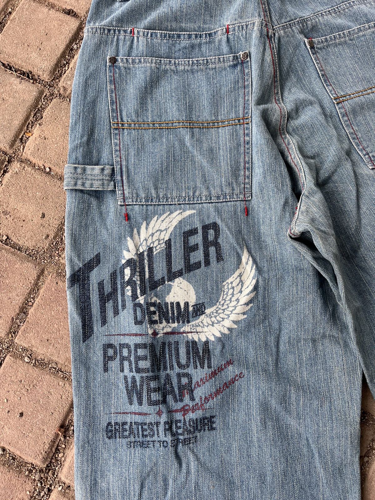 Japanese Brand × Vintage Baggy Jort Thriller Denim Size US 31 - 16 Thumbnail