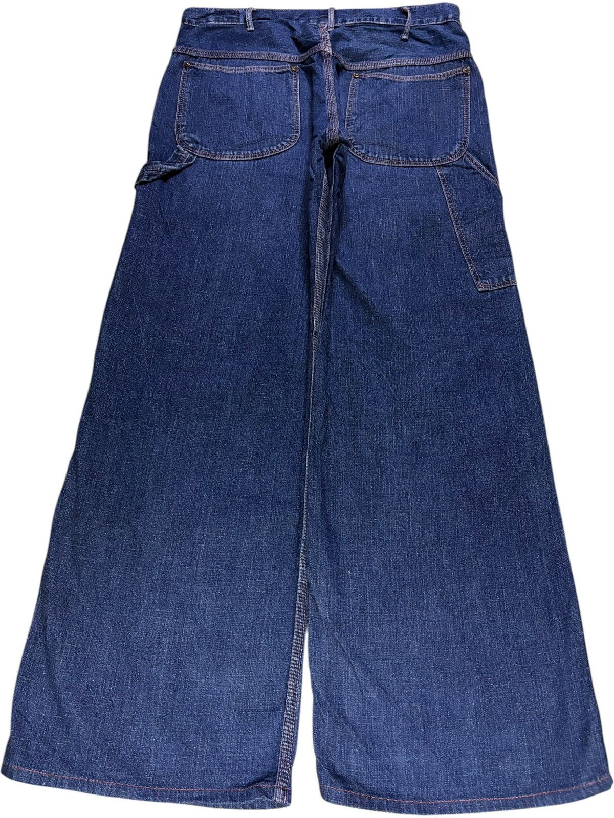 Japanese Brand × Orslow Vintage Or Slow Carpenter Loose Baggy Jeans Size US 29 - 2 Thumbnail