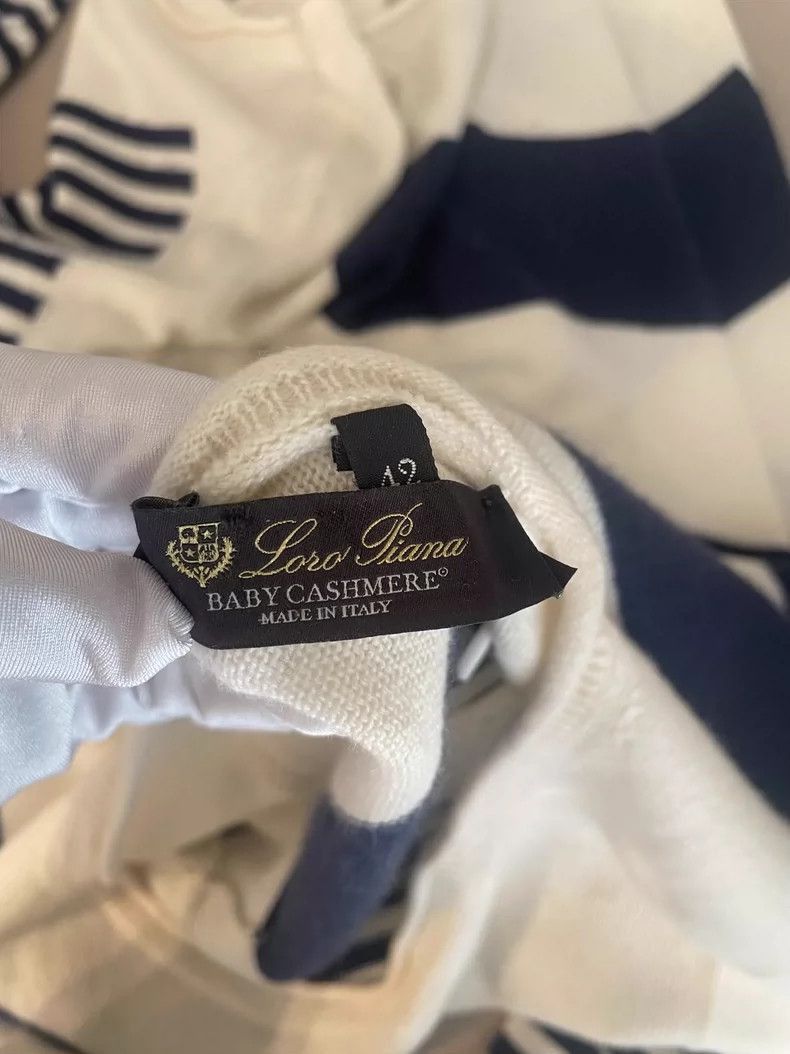 Loro Piana Loro Piana Striped Cashmere Sweater- Size US L / EU 52-54 / 3 - 6 Thumbnail