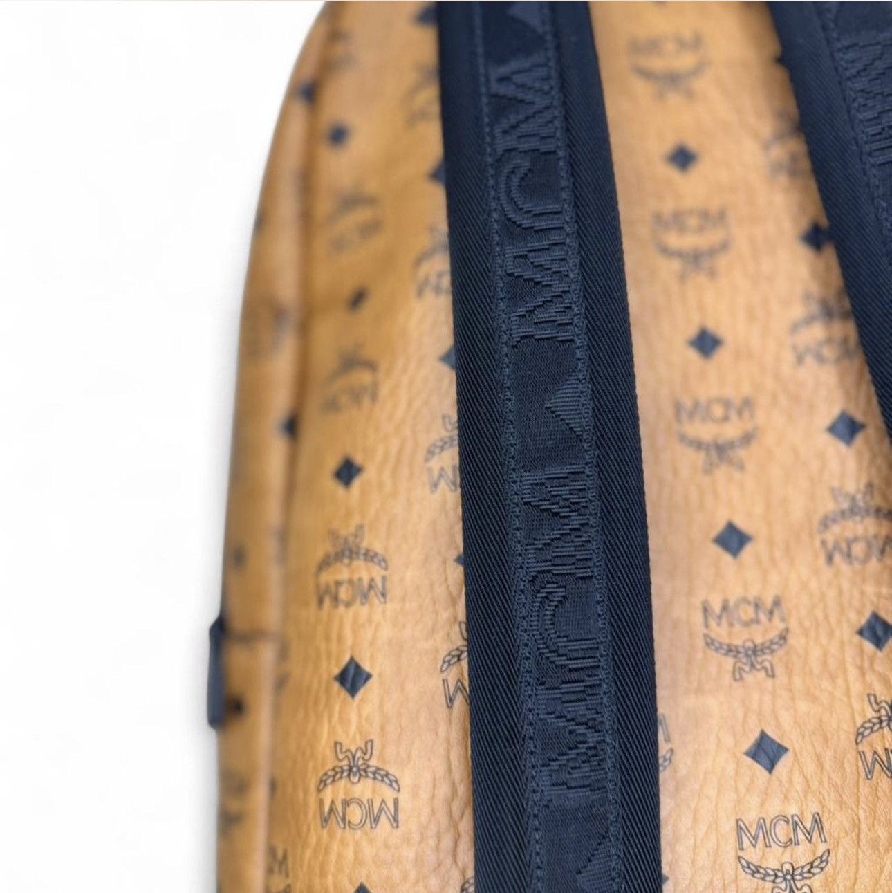 MCM MCM Backpack Cognac/Black Size 38 - 7 Thumbnail