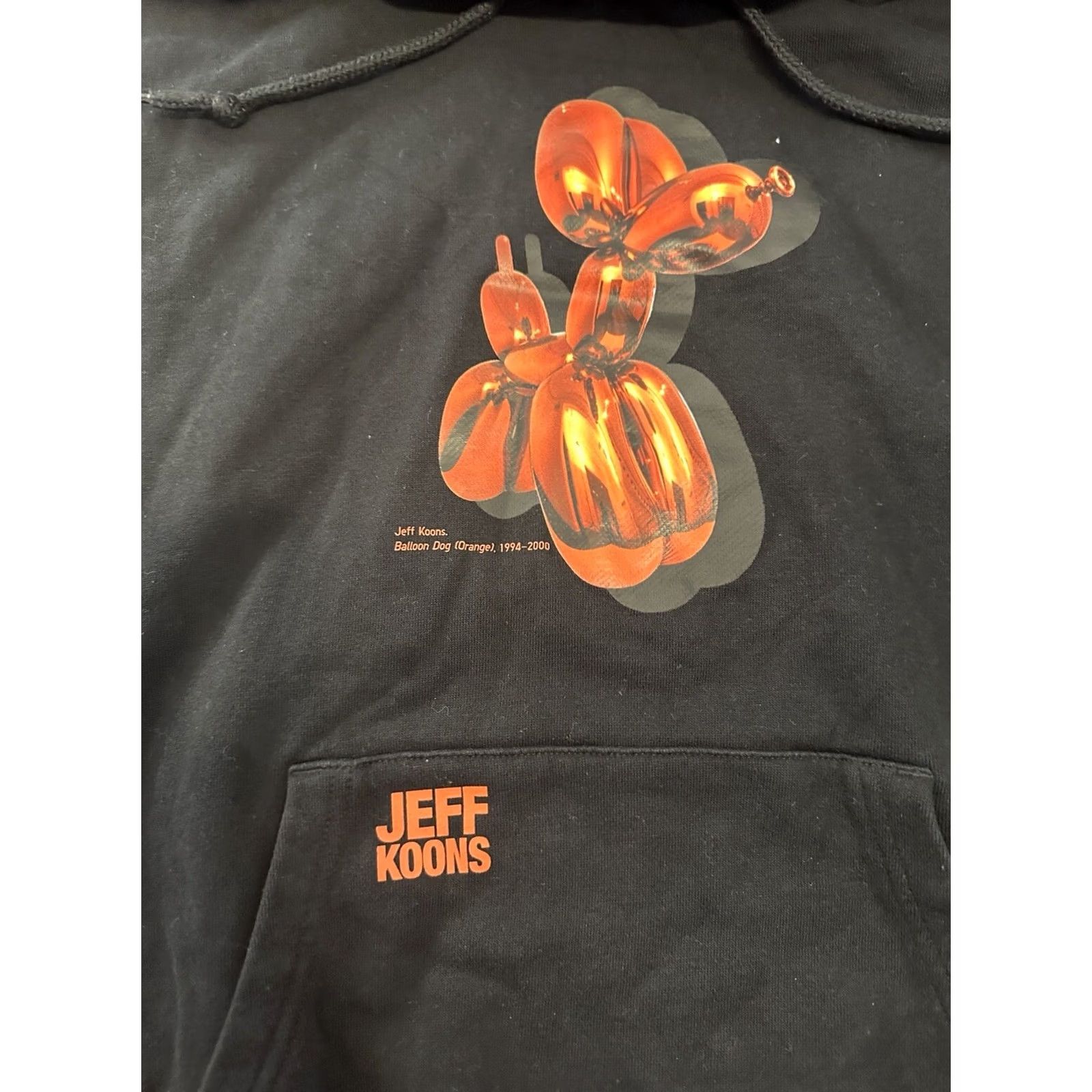 Uniqlo Uniqlo Jeff Koons Balloon Animal Dog Hoodie Sweatshirt XL Black Mens Size US XL / EU 56 / 4 - 2 Thumbnail