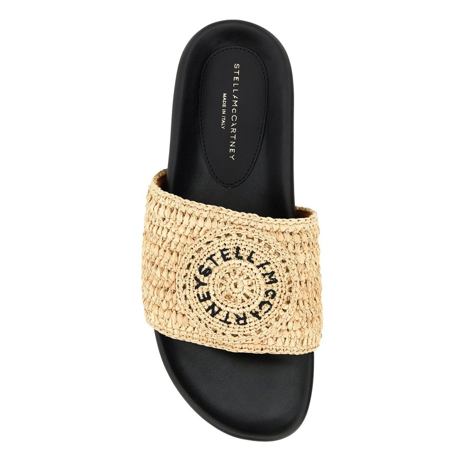 Stella McCartney STELLA MCCARTNEY Elyse Brown Raffia Slippers New & Authentic Size US 7 / IT 37 - 4 Thumbnail