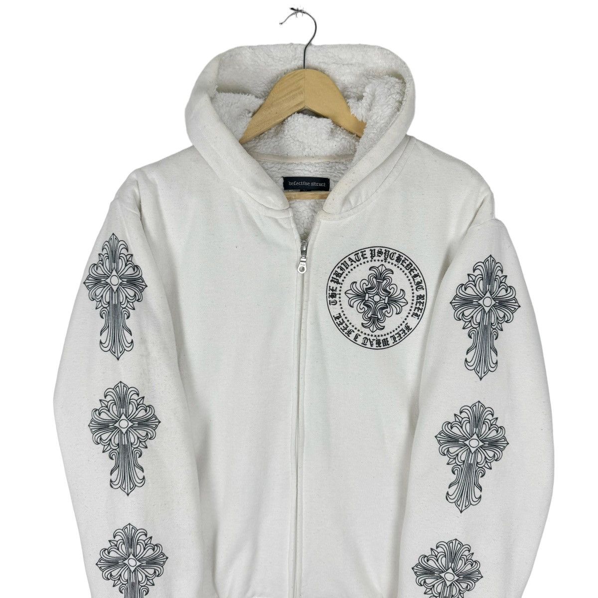 Japanese Brand ☀️DEFECTIBE STRUCT HOODIE SWEATSHIRT LIKE CHROME HEARTS Size US L / EU 52-54 / 3 - 4 Thumbnail