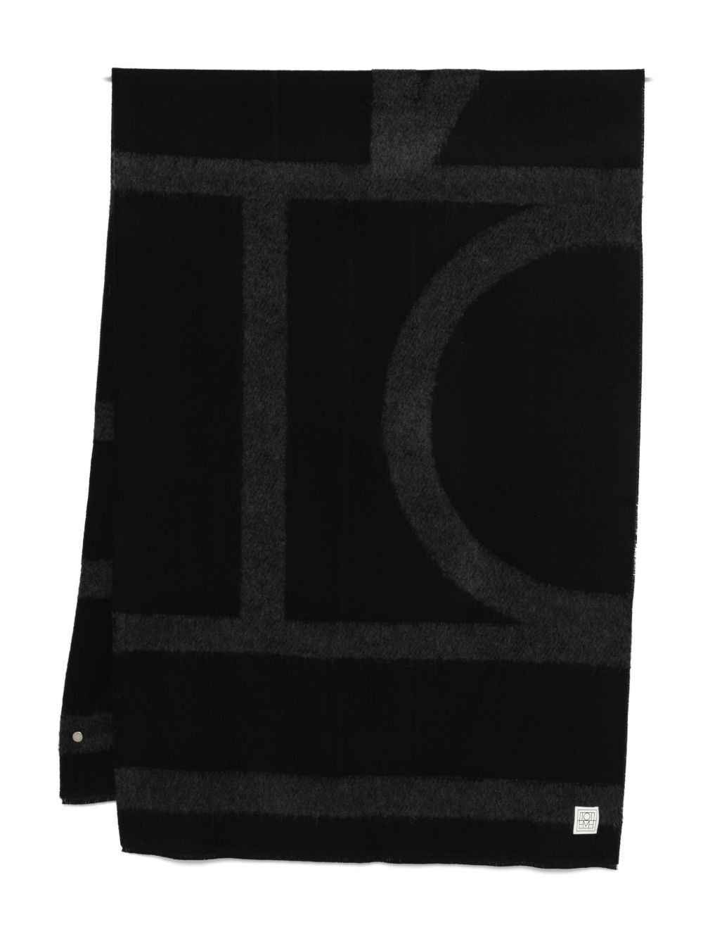 WOOL MONOGRAM SCARF