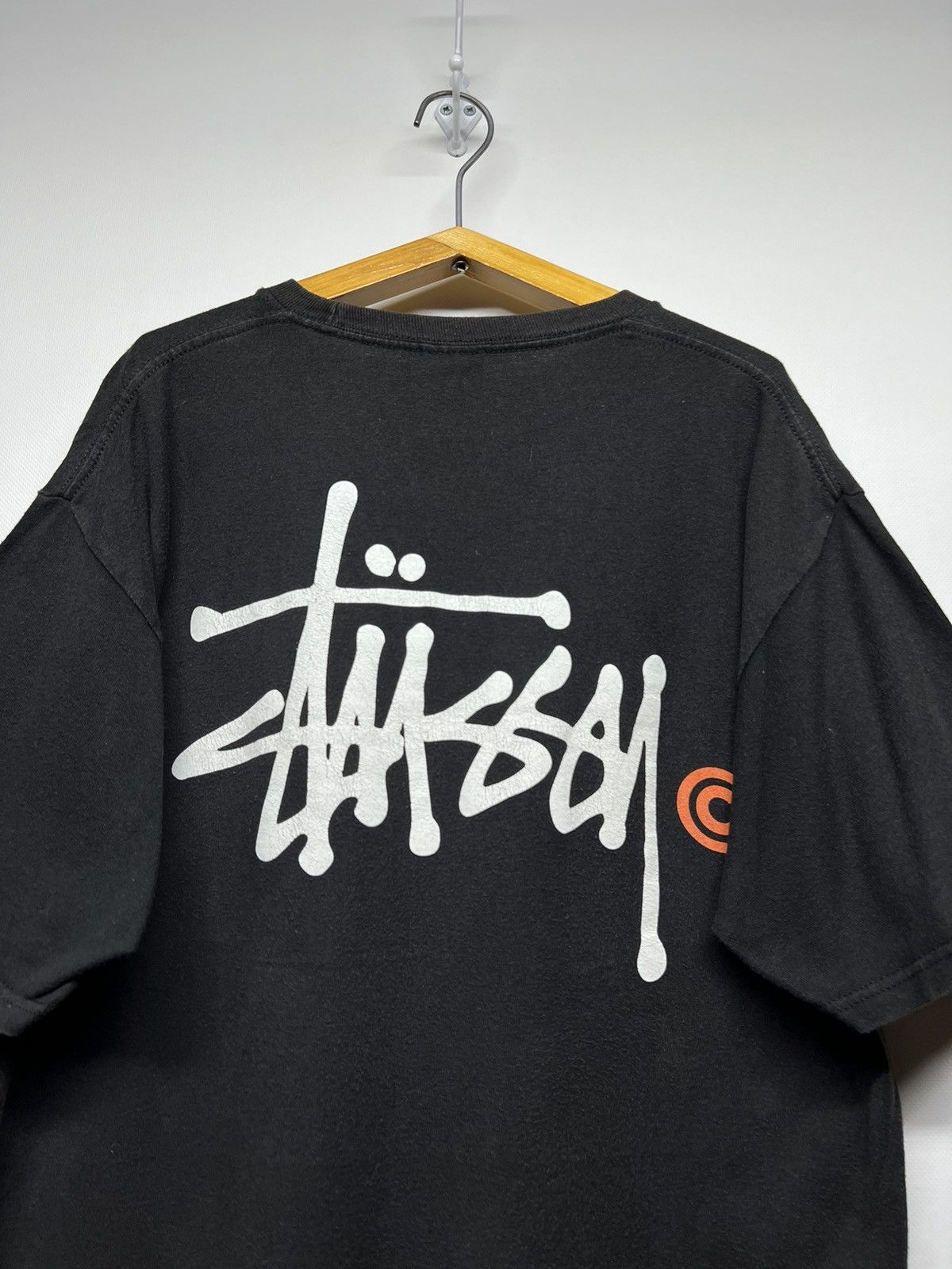 Stussy Vintage Y2k Stussy 🖤 Faded Big Logo T-Shirt 00’s Size US M / EU 48-50 / 2 - 3 Thumbnail