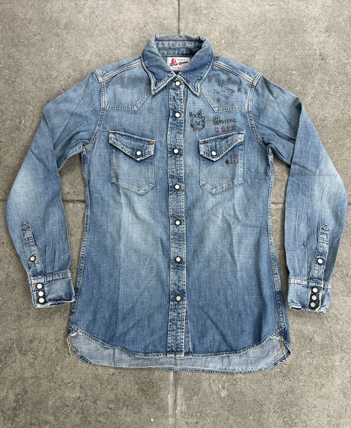 Hysteric Glamour Hysteric Glamour Denim Western Shirt Size S / US 4 / IT 40 - 1 Thumbnail