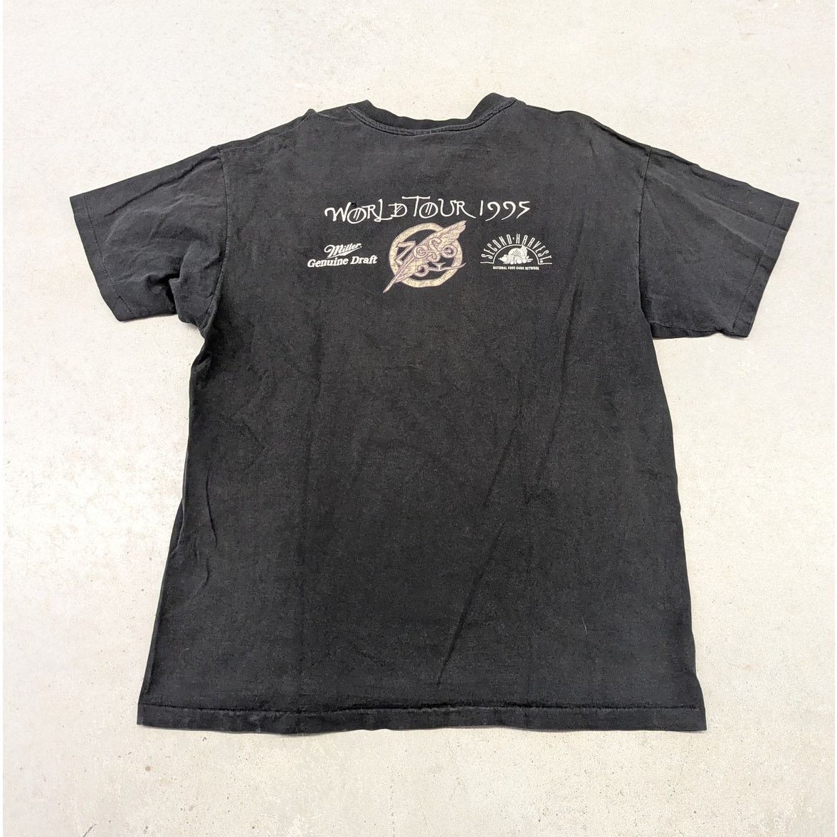 Band Tees × Hanes × Vintage Vintage 1995 Jimmy Page & Robert Plant World Tour T-shirt Size US XL / EU 56 / 4 - 3 Thumbnail