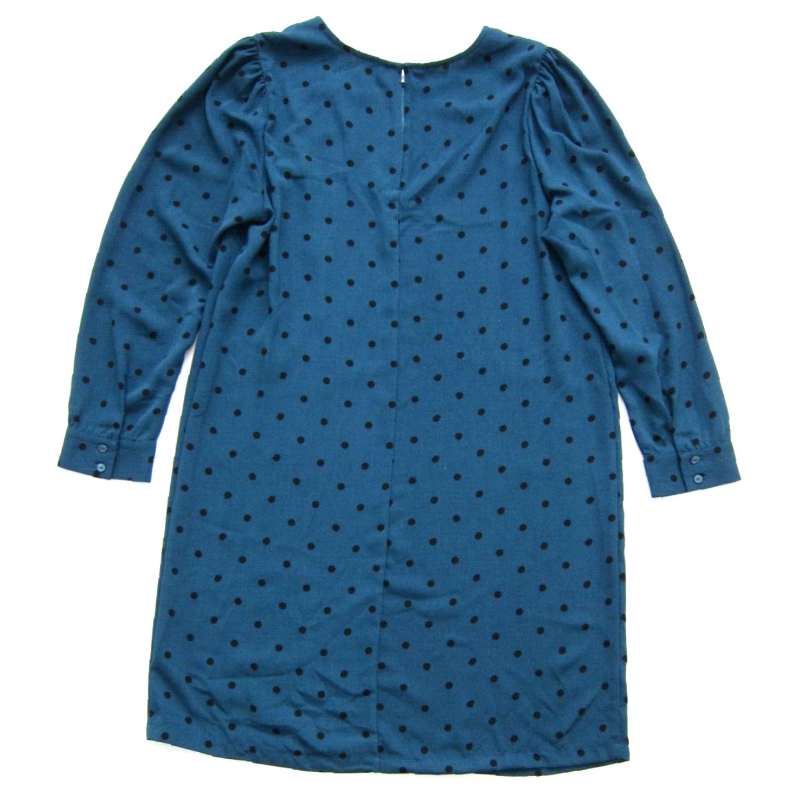 Old Navy Old Navy Green Black Polka Dot Long Sleeve Sheath Pencil Tunic Dress Large Size L / US 10 / IT 46 - 2 Thumbnail