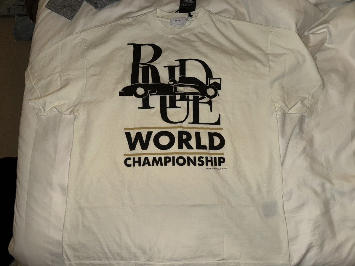 Rhude World Championship Race Car Tee | Grailed