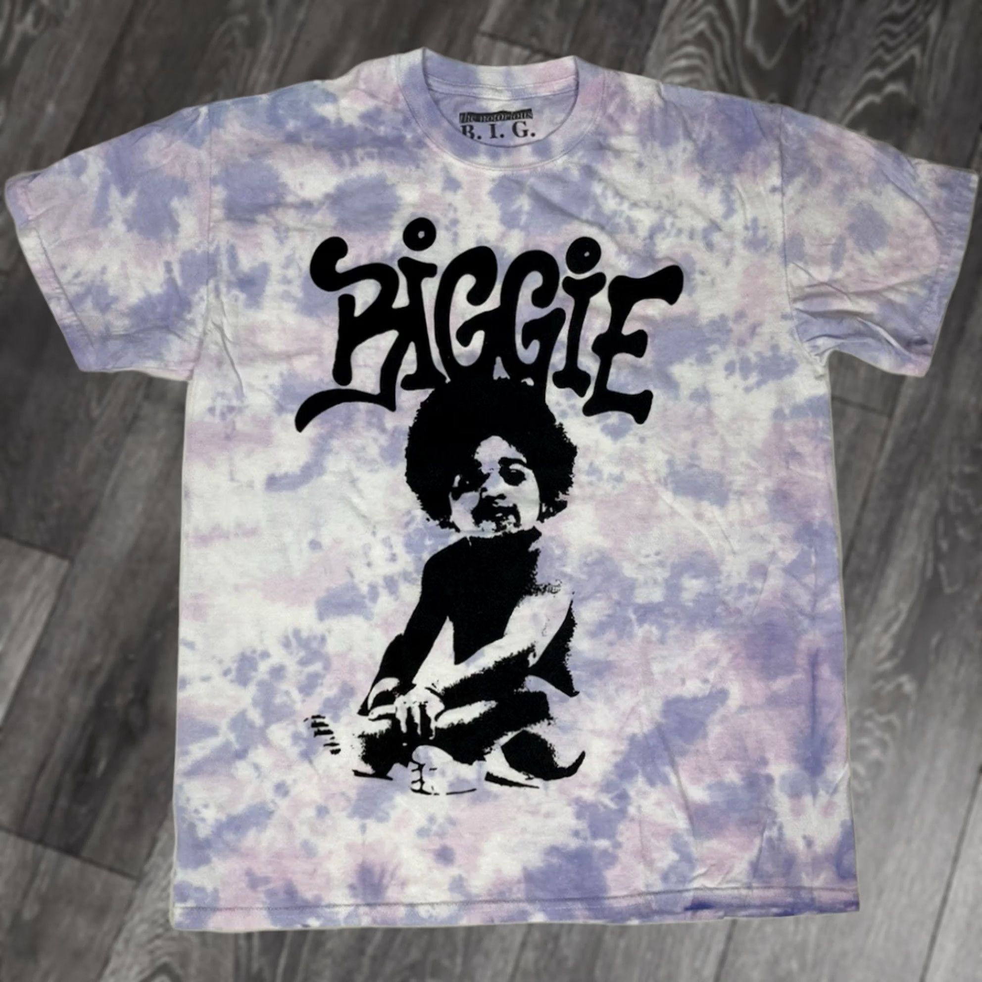Vintage VINTAGE Notorious BIG Biggie Smalls Graphic T-shirt Women Medium Purple Tie Dye Rap Shirt Size M / US 6-8 / IT 42-44 - 1 Thumbnail