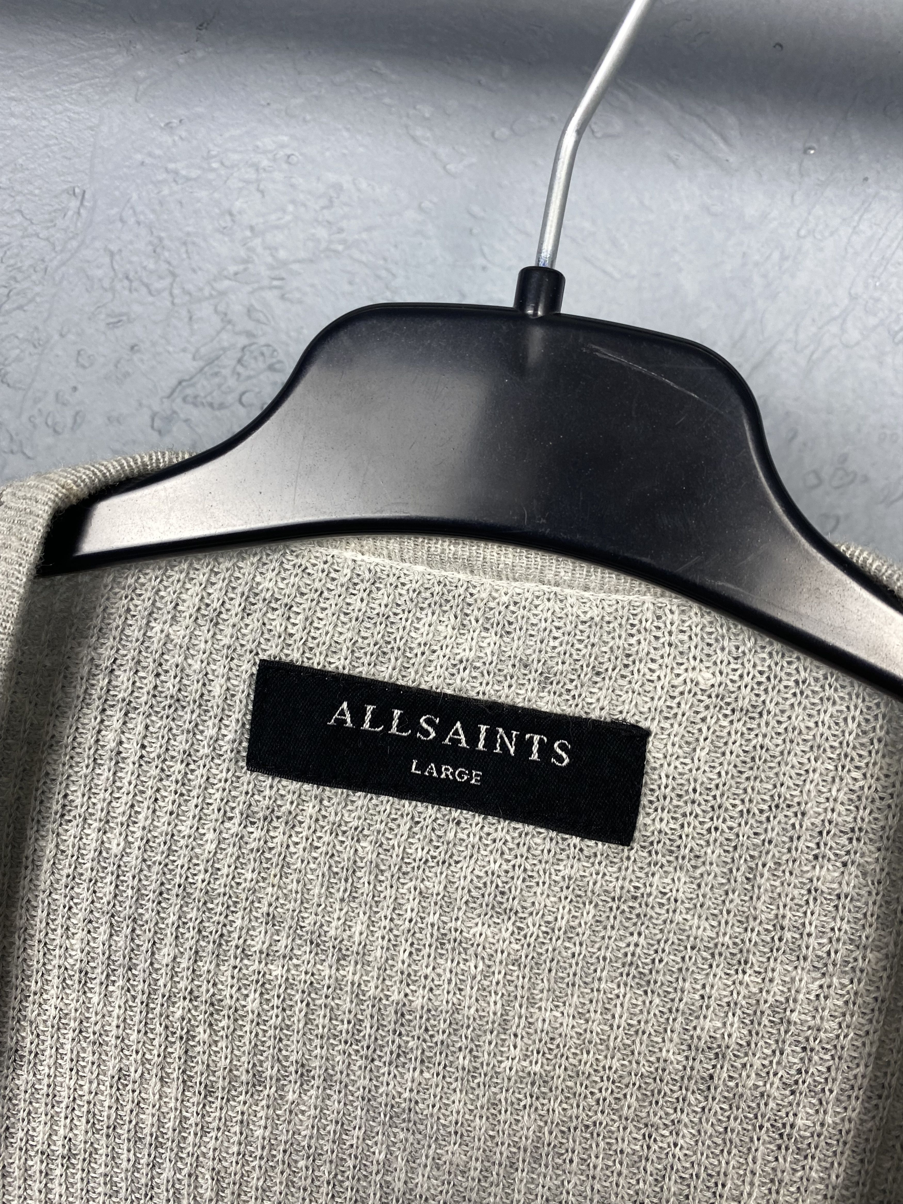 Allsaints Allsaints Tine Linen Knit Mens Cardigan Size US L / EU 52-54 / 3 - 3 Thumbnail