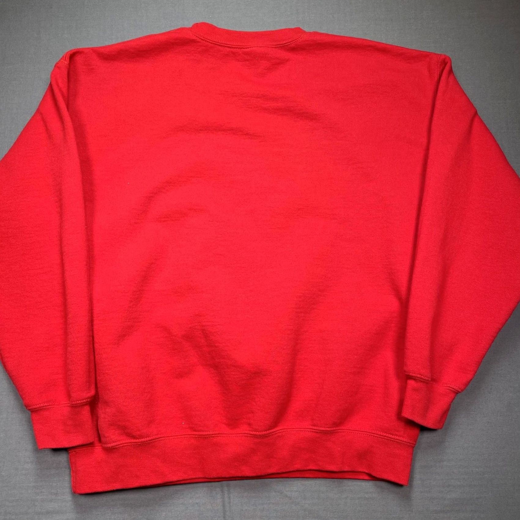 Gildan Built To Spill Sweatshirt Mens Large Red There’s Nothing Wrong With Love rock Gildan Heavy Blend Crew Neck Long Sleeve Graphic Print Size US L / EU 52-54 / 3 - 6 Thumbnail