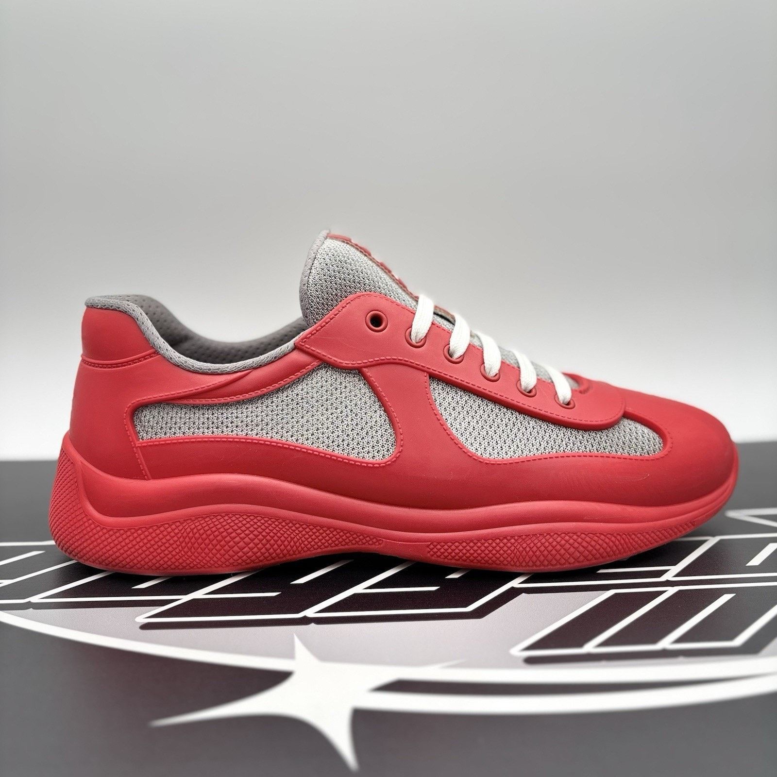 Prada Prada America's Cup Soft Rubber ' Red ' | GREAT CONDITION! Size US 11 / EU 44 - 2 Thumbnail