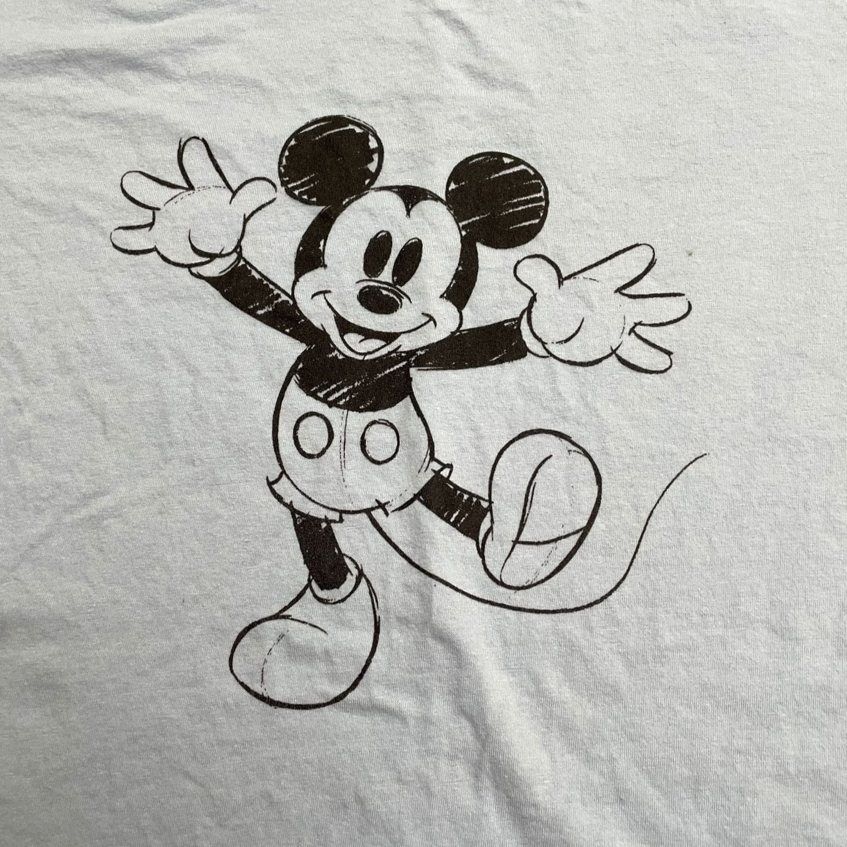 Port & Company Port & Company Mickey Mouse T-Shirt Women L Blue 100% Cotton Short Sleeve Crew Neck Graphic Print Casual Tee Size L / US 10 / IT 46 - 3 Thumbnail