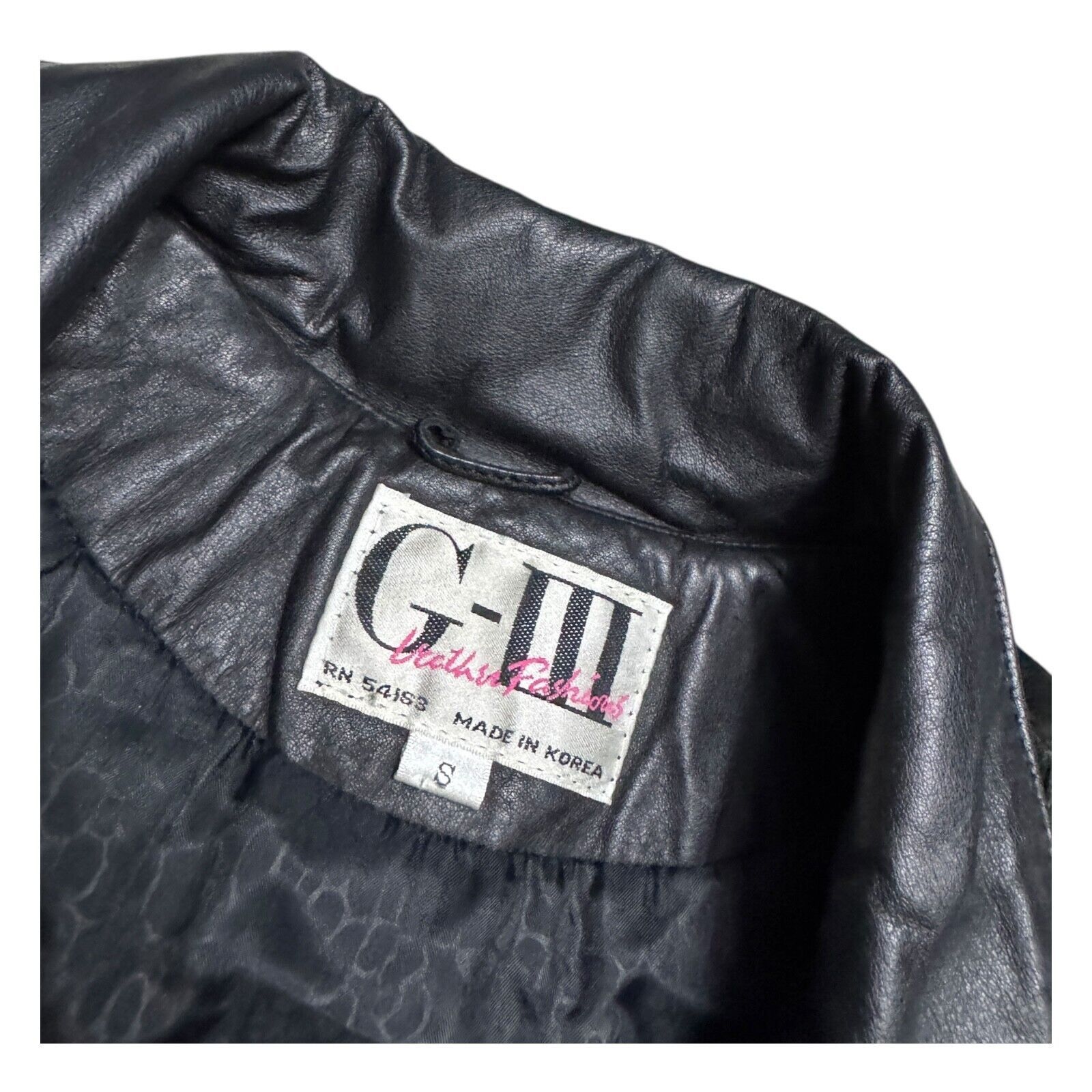 G-III STUNNING Vintage 90s G-III 100% GENUINE LEATHER Coat Small Size S / US 4 / IT 40 - 3 Thumbnail