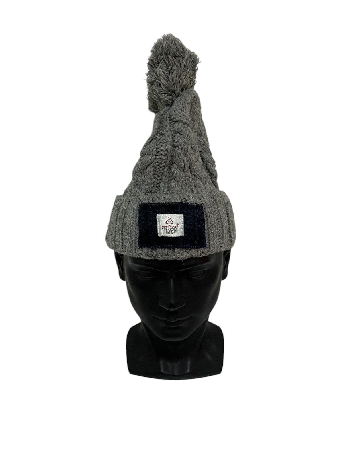 Harris Tweed × Japanese Brand Japanese Brand Harris Tweed Crochet Beanie Hats Size ONE SIZE - 1 Thumbnail