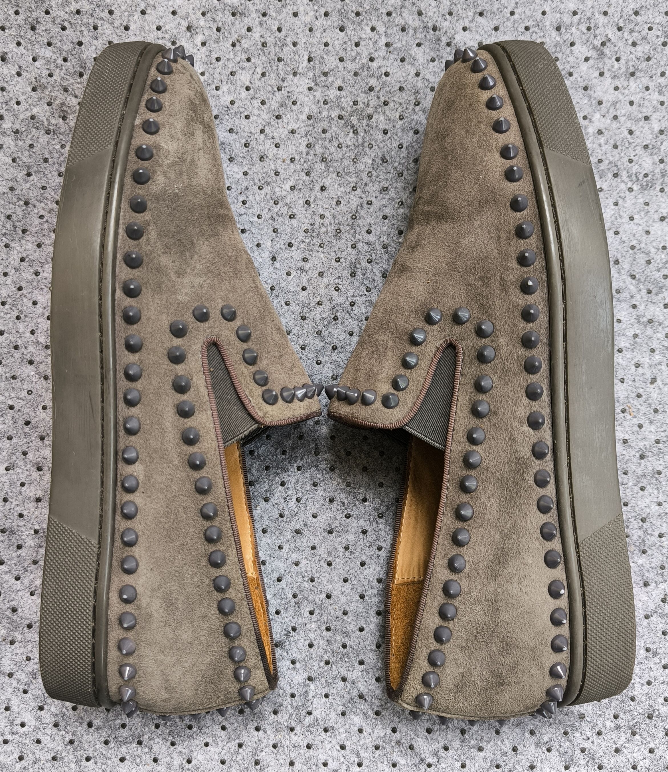 Christian Louboutin CHRISTIAN LOUBOUTIN Pik Boat slip-on sneakers grey suede Size US 8.5 / EU 41-42 - 3 Thumbnail