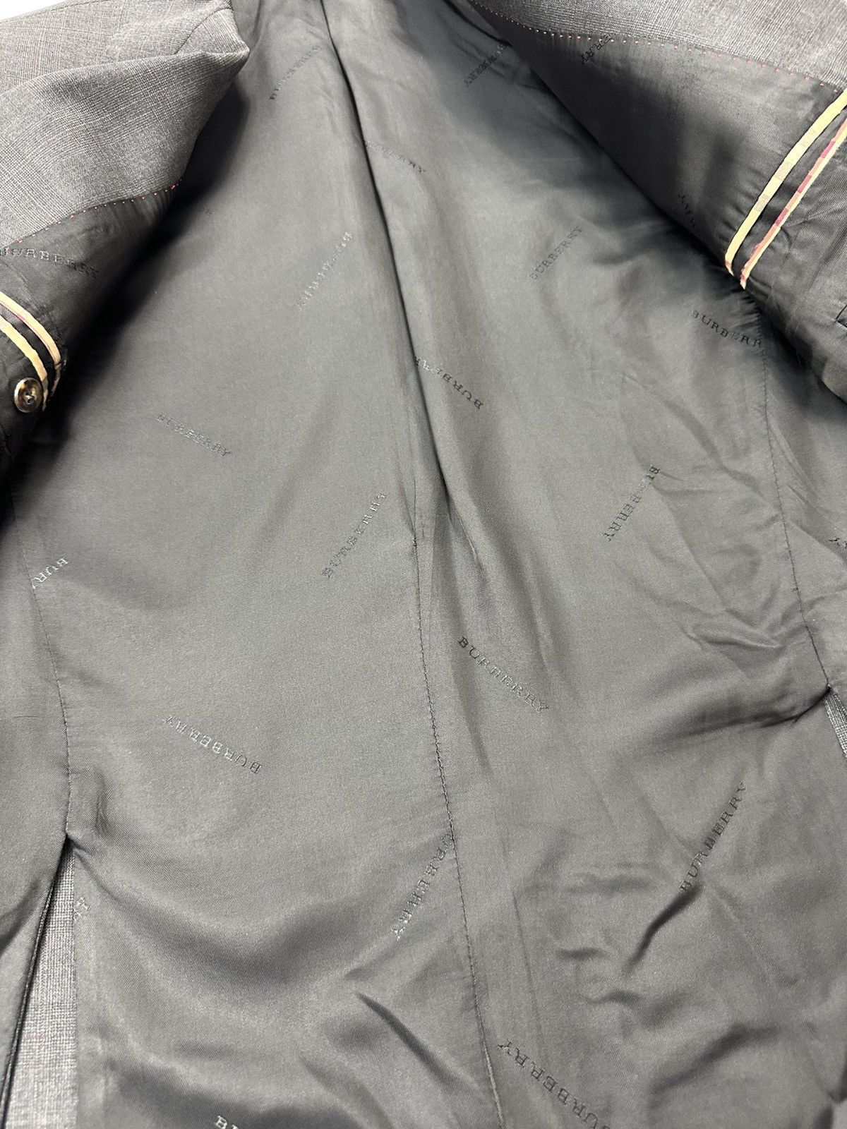 Burberry Burberry Wool Blazer Classic Gray Men's Size 44R - 12 Thumbnail