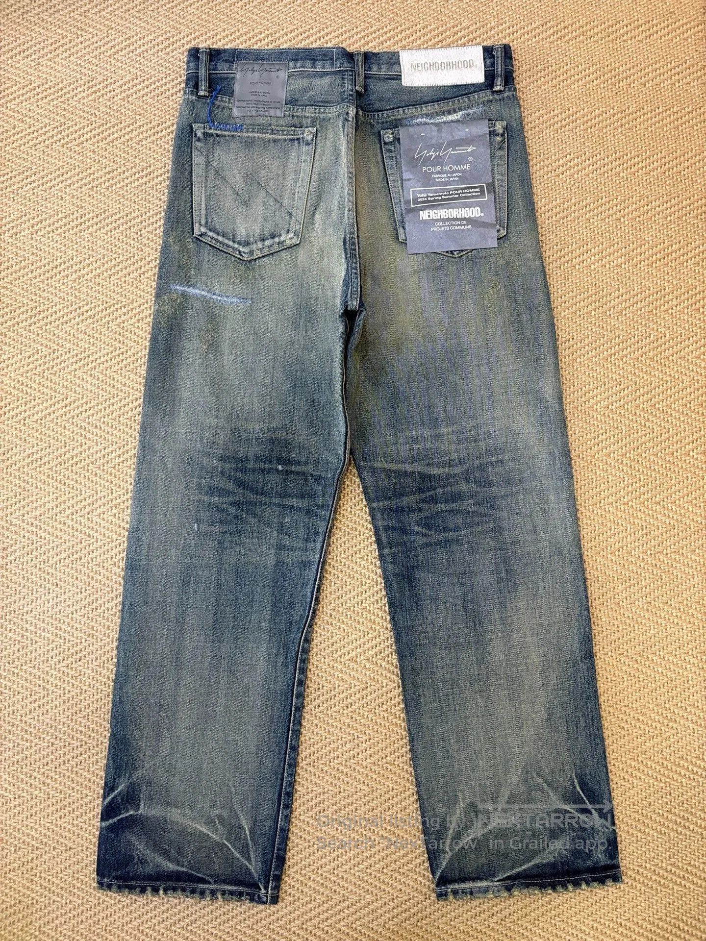 Yohji Yamamoto Neighborhood x Yohji Yamamoto Denim Jeans. Size US 26 / EU 42 - 2 Thumbnail