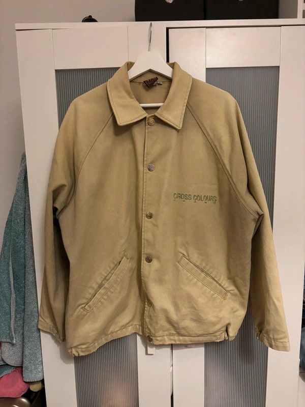 Cross Colours Vintage 90s Cross Colours Bomber Flight Jacket Made in USA Size US L / EU 52-54 / 3 - 1 Thumbnail