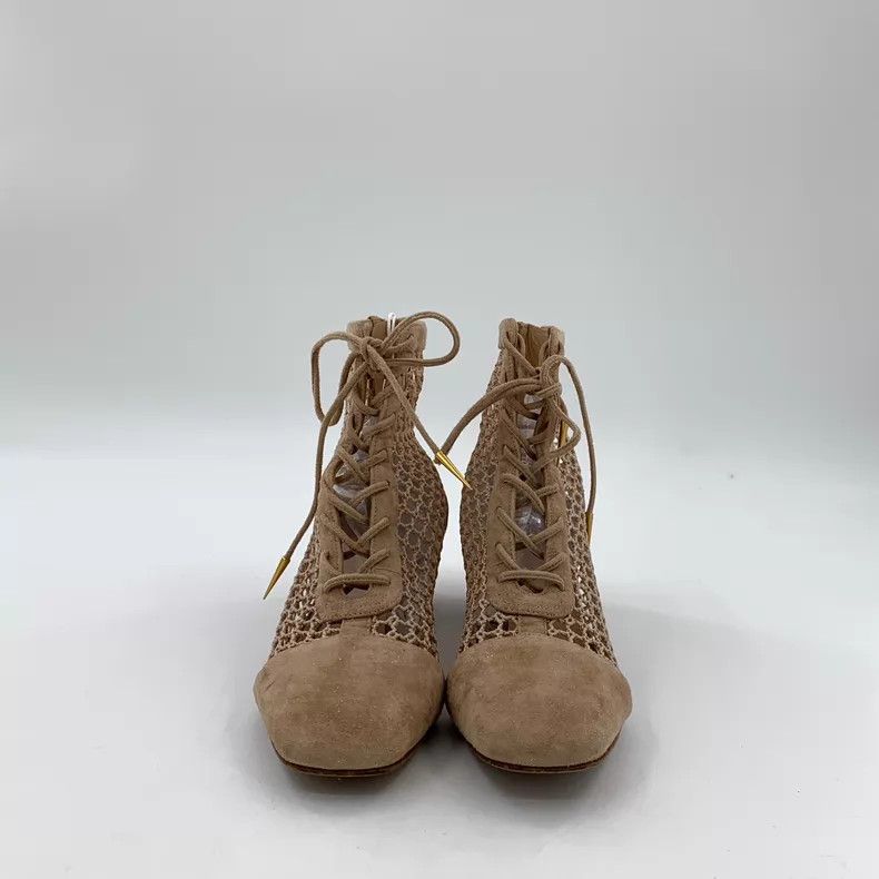 Dior Dior Light brown suede hollow lace-up casual boots Size US 5 / IT 35 - 3 Thumbnail