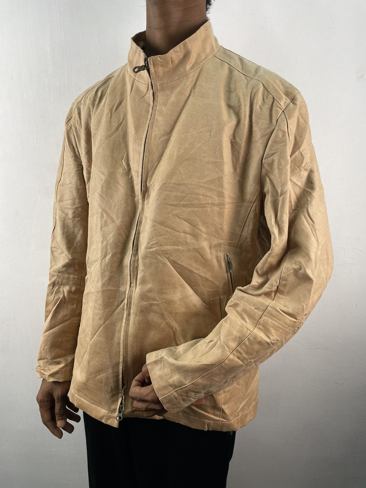 Genuine Leather Vintage Elle Paris Homme Leather Suede Jacket Motorcyle Size US L / EU 52-54 / 3 - 1 Thumbnail