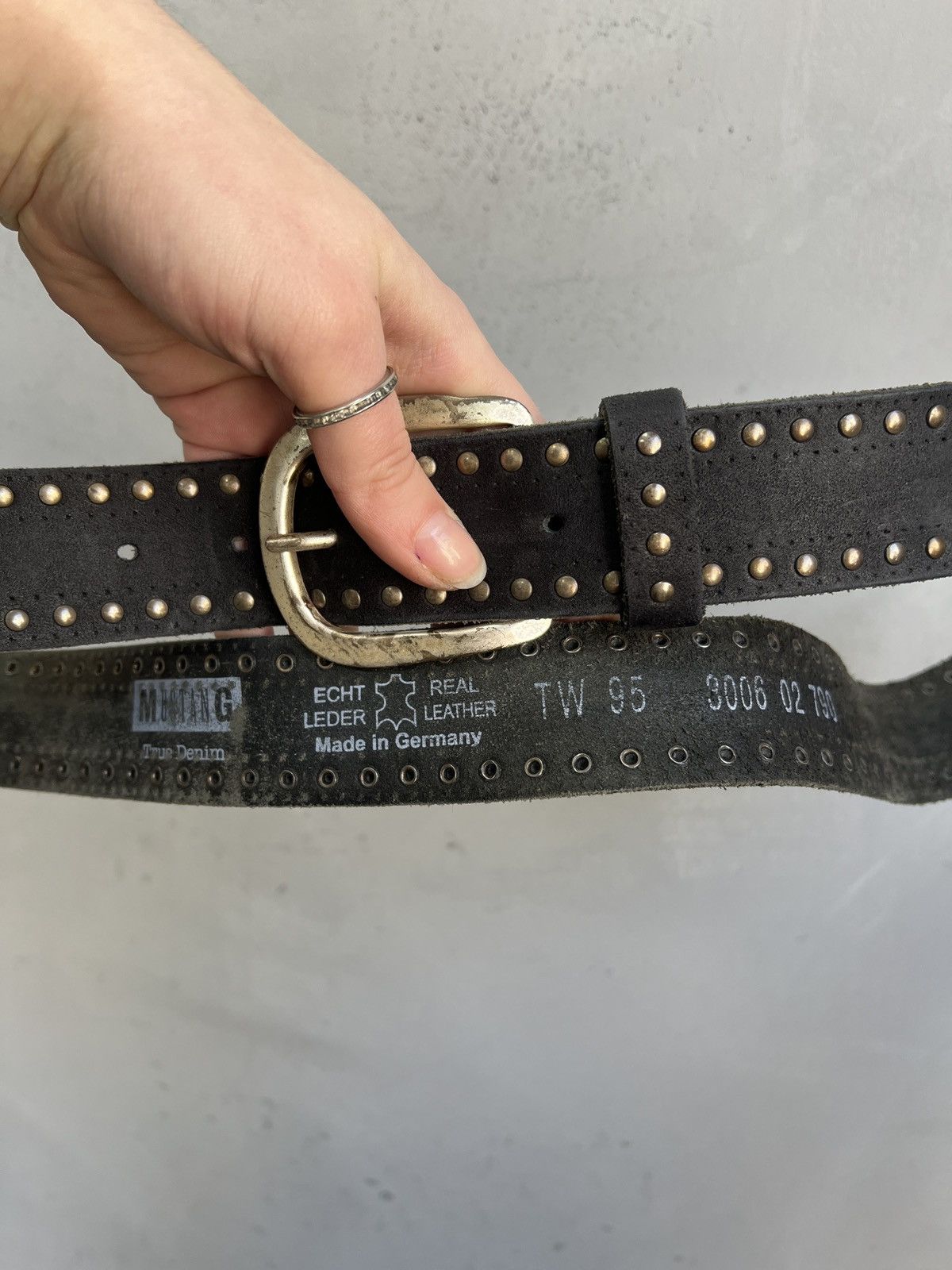 Hysteric Glamour Vintage Studded Leather Belt Punk Biker Style Size ONE SIZE - 6 Thumbnail