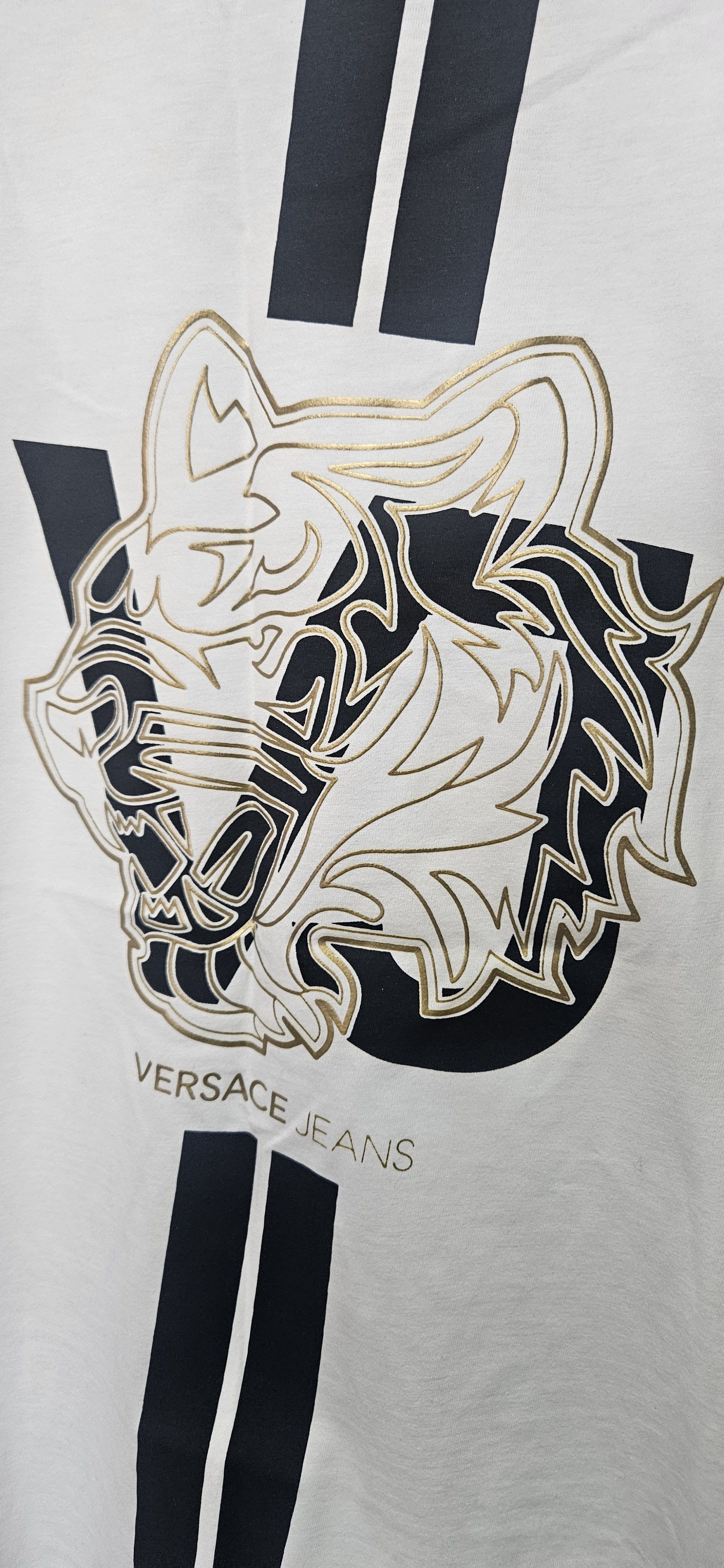 Versace Jeans Couture Versace Jeans White Long Sleeve T-Shirt Size US L / EU 52-54 / 3 - 2 Thumbnail
