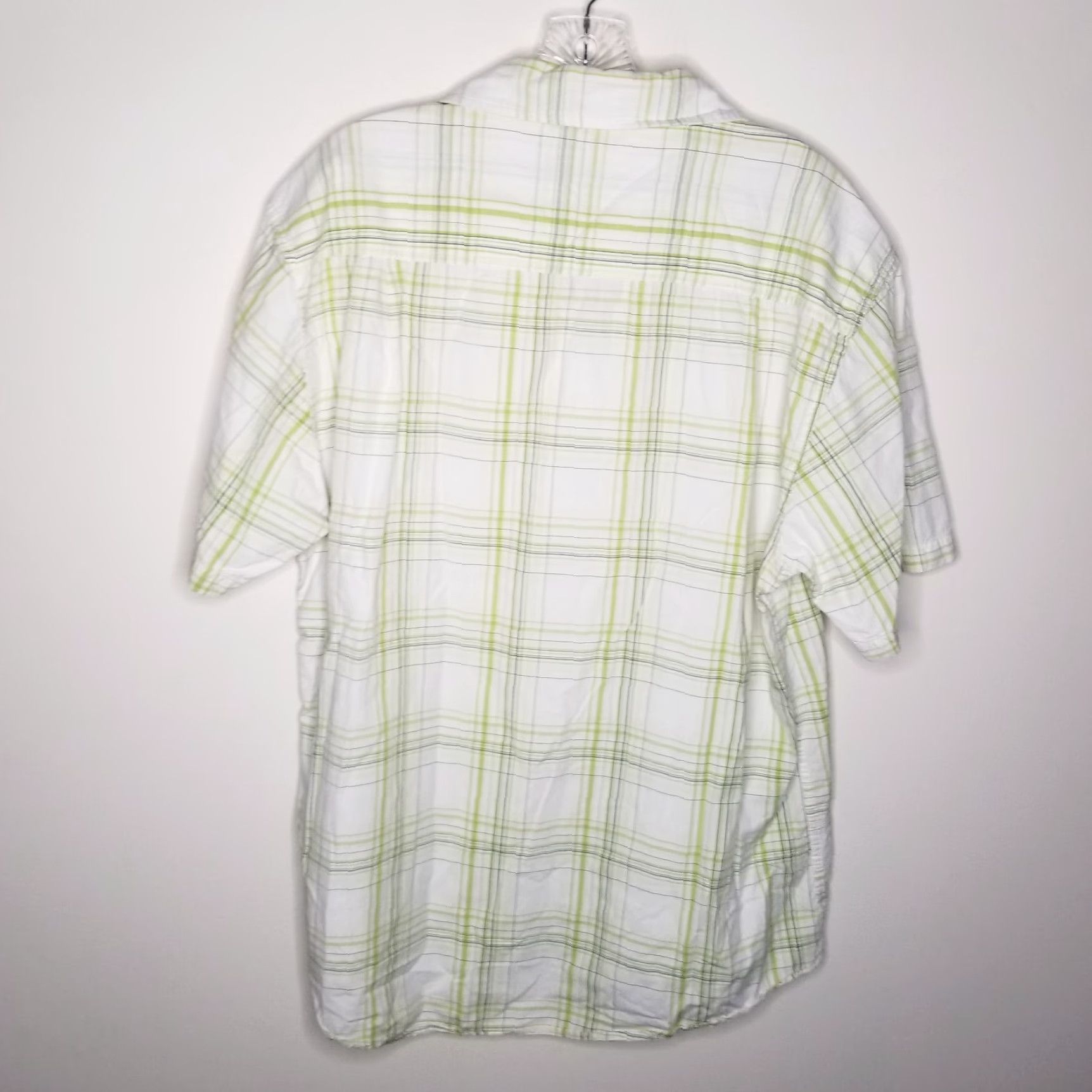 Vintage Buckle BKE Shirt Adult XL Green Plaid Short Sleeve Button-Up Mens Size US 36 / EU 52 - 5 Thumbnail