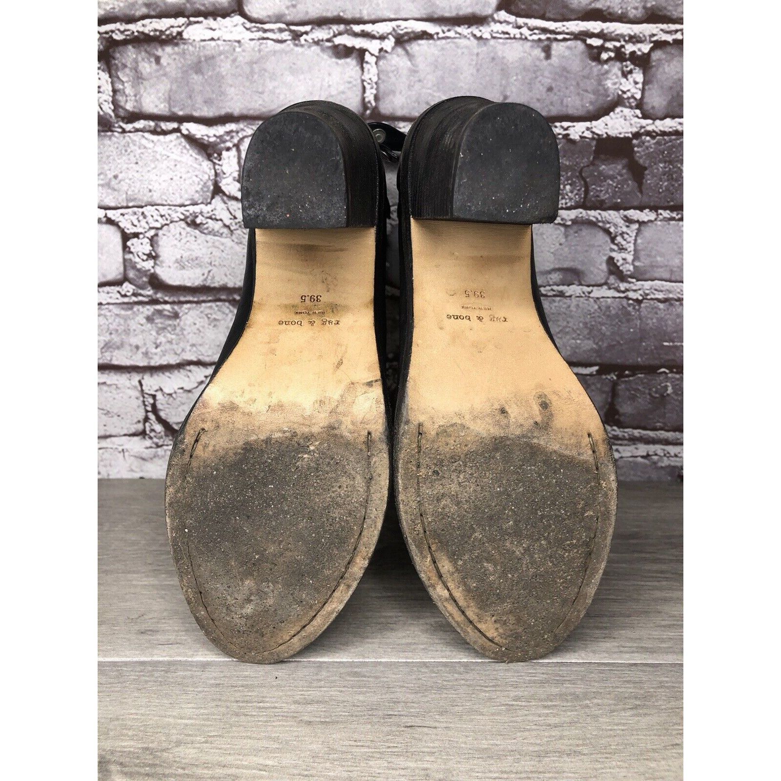 Rag & Bone Rag & Bone Black Leather Ankle Back Zip Heel Booties Women S Size US 9 / IT 39 - 7 Thumbnail