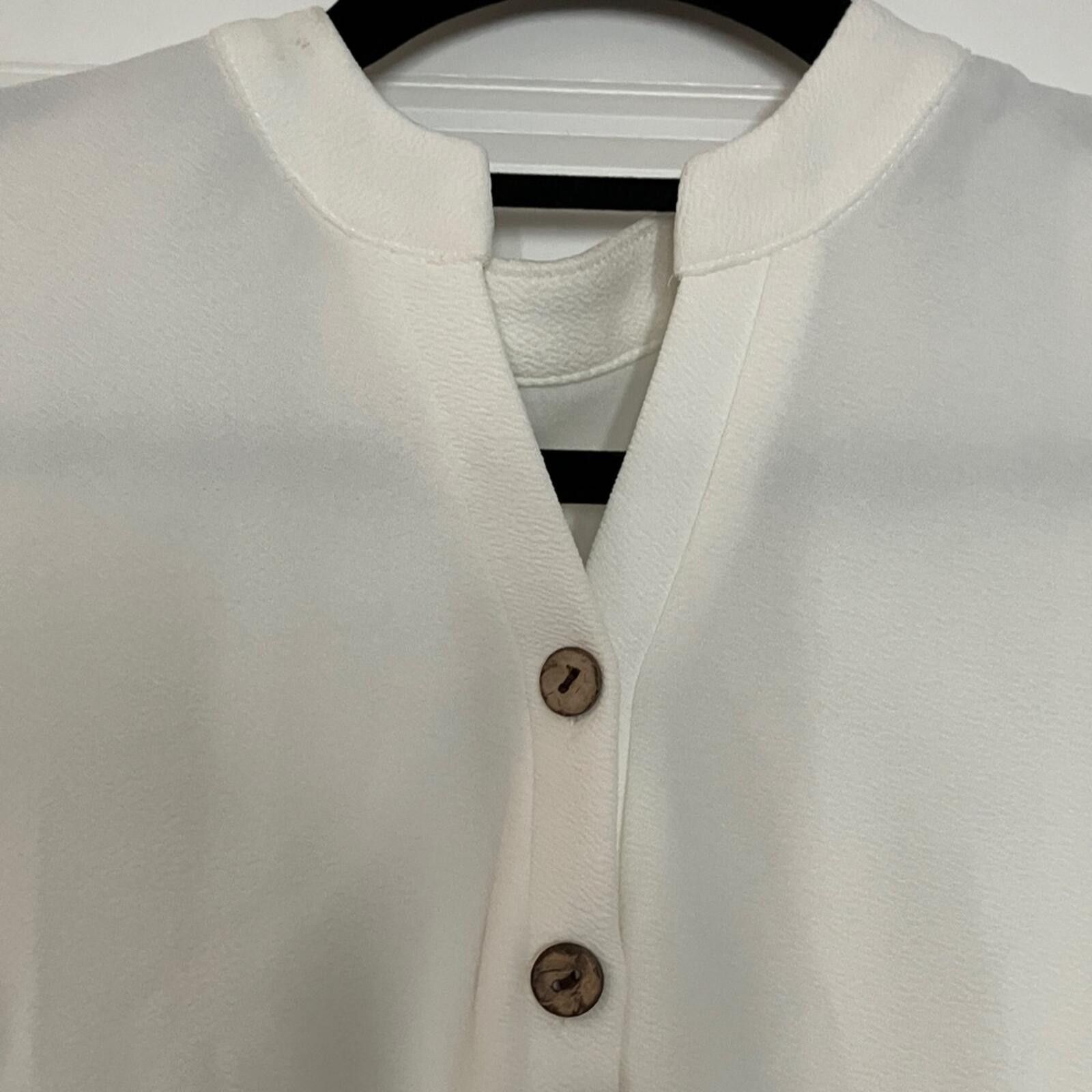 Other NIB White Short-Sleeve A-Line Mini Dress Size XXL / US 16-18 / IT 52-54 - 5 Thumbnail