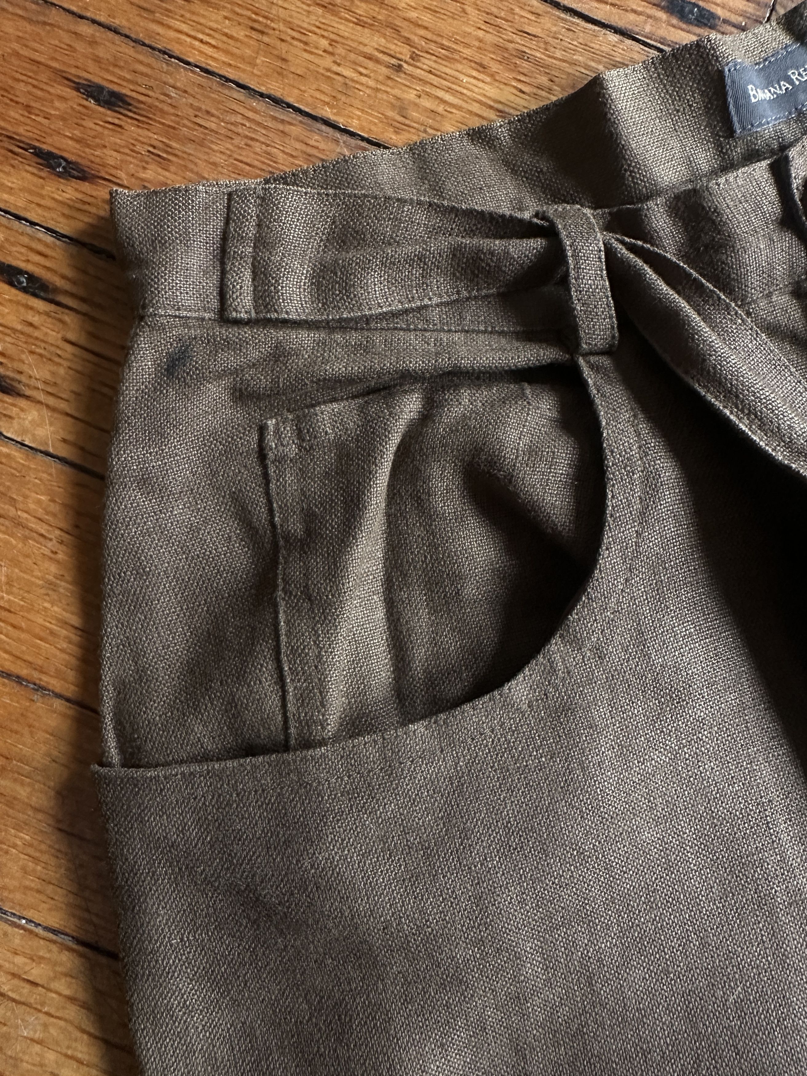 Banana Republic Vintage Banana Republice wide leg linen pants wmn's sz 6 Size 26" / US 2 / IT 38 - 2 Thumbnail