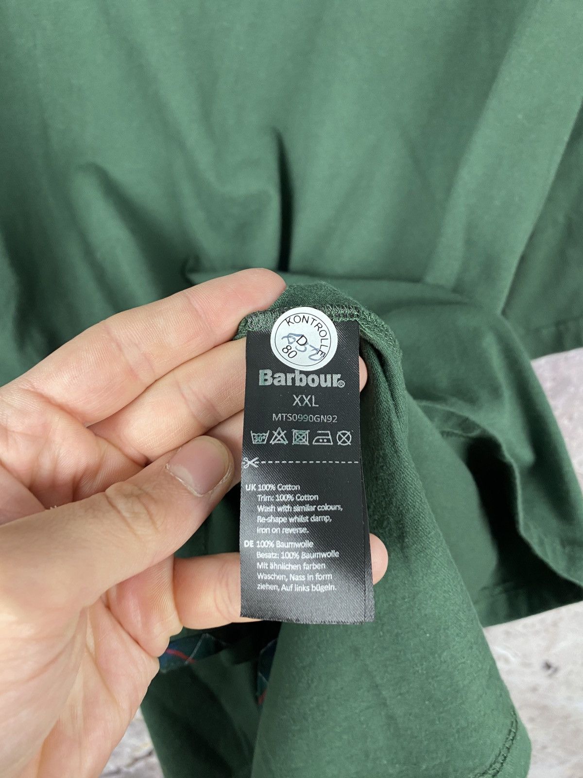 Barbour × Vintage Men’s Barbour Emblem Tee-Sycamore Luxury Size XXL Size US XXL / EU 58 / 5 - 8 Thumbnail