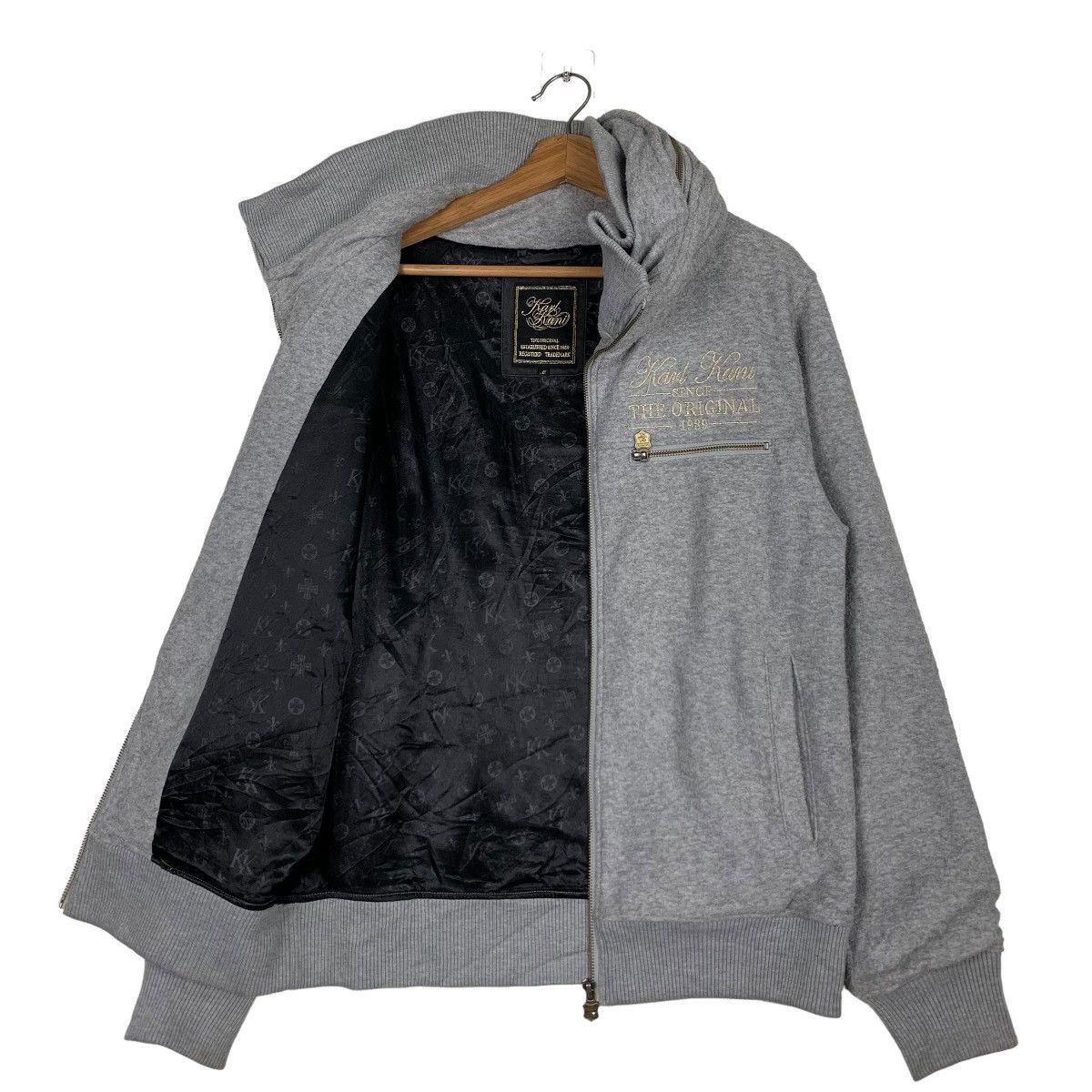 Karl Kani KARL KANI Big Logo Hooded Zipper Sweater Jacket #0148-C8 Size US M / EU 48-50 / 2 - 10 Thumbnail