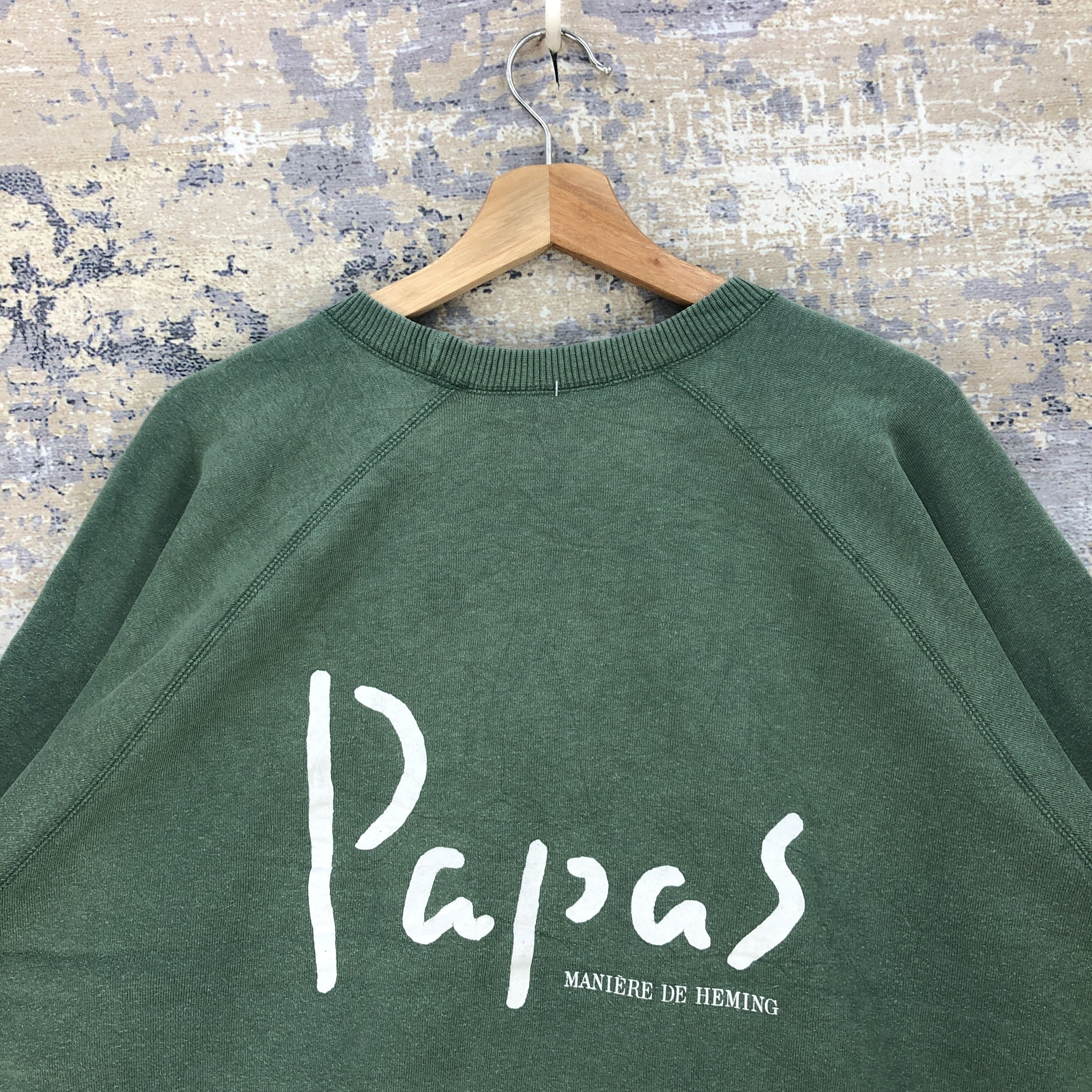 Japanese Brand × Vintage Vintage 90s Papas Maniere De Heming Japan Sweater Sweatshirt Size US XL / EU 56 / 4 - 4 Thumbnail