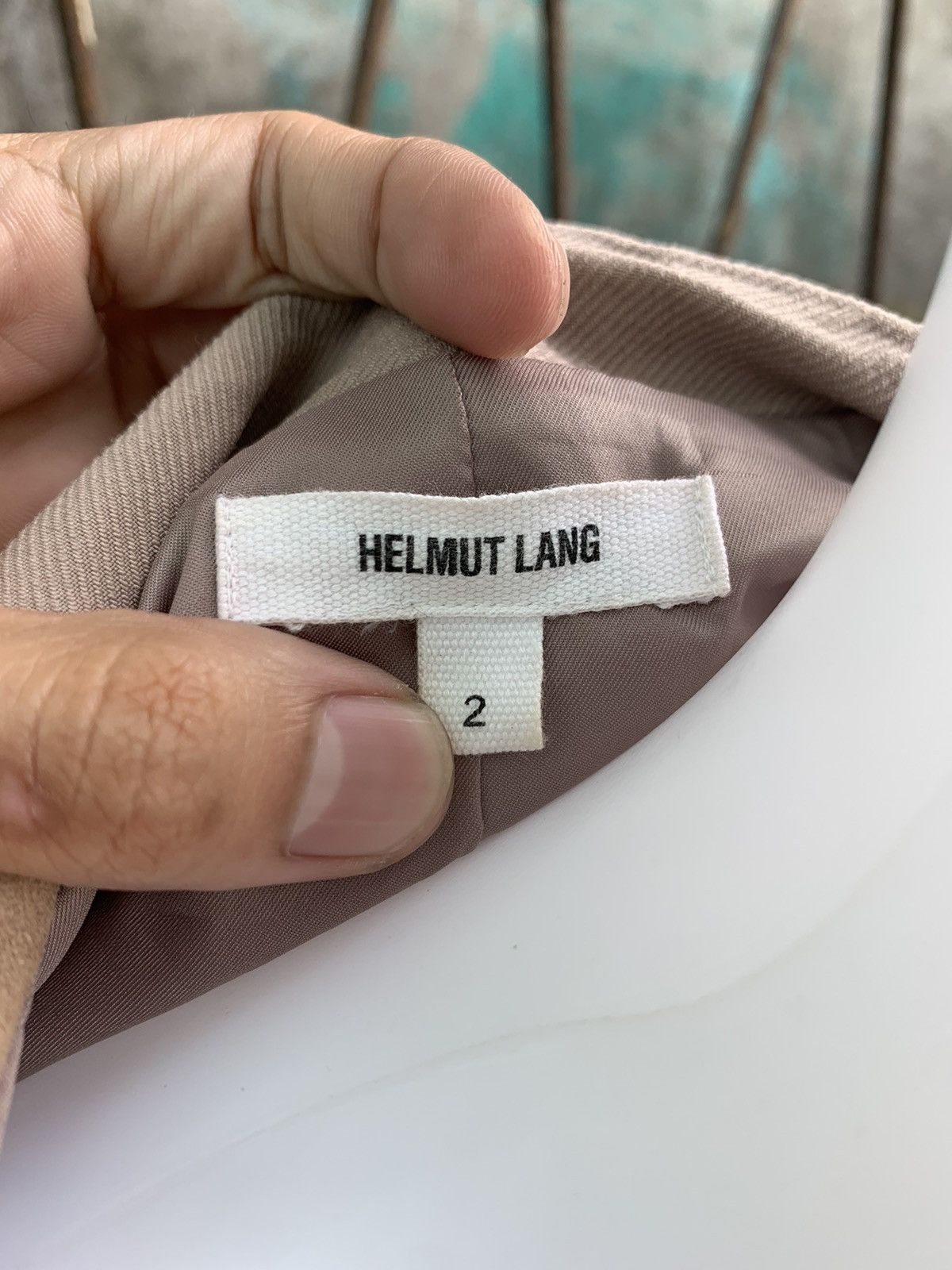 Helmut Lang Leather Panel Blazer Size M / US 6-8 / IT 42-44 - 10 Thumbnail